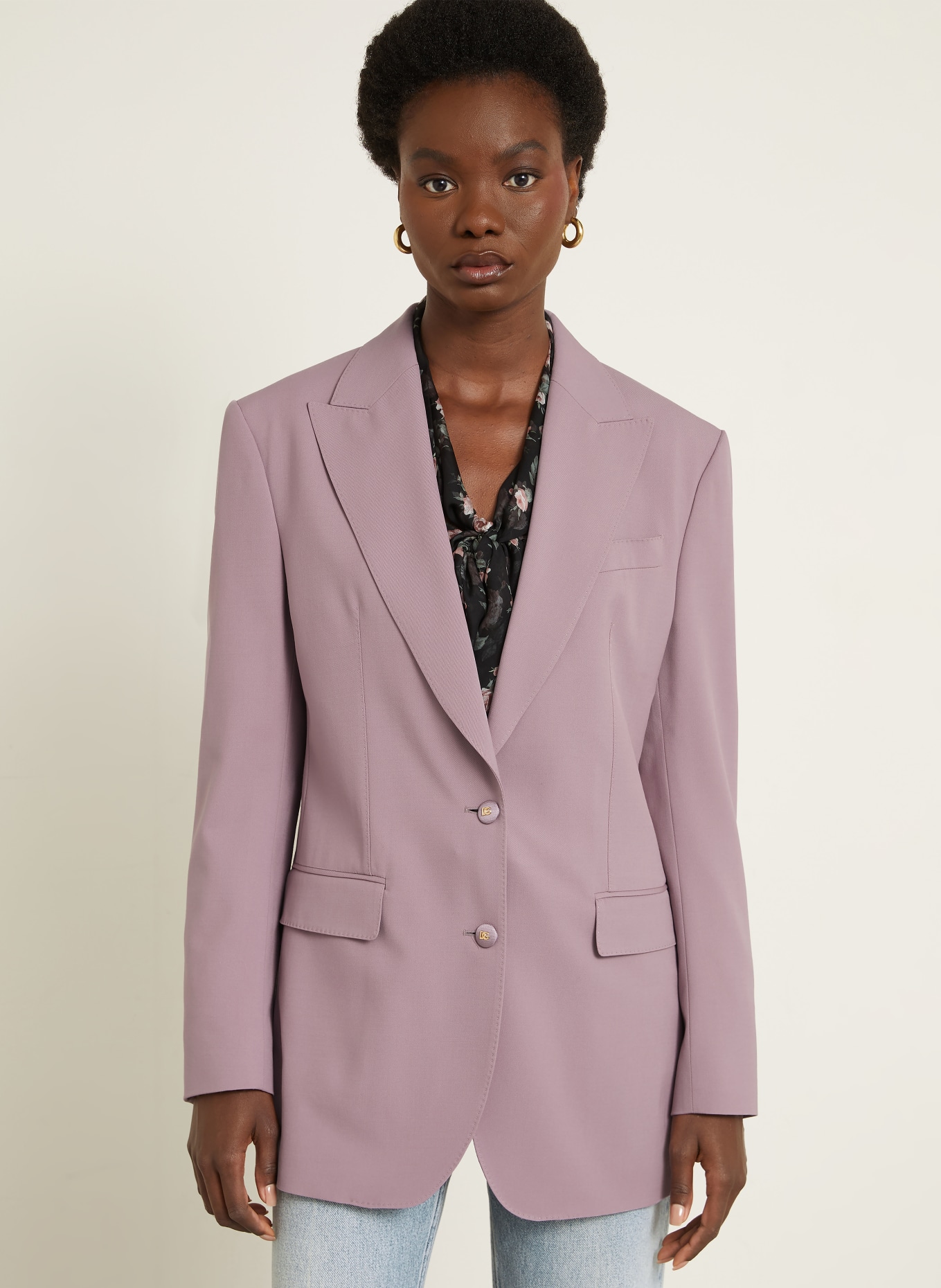 DOLCE & GABBANA blazer long: LILAS CLAIR