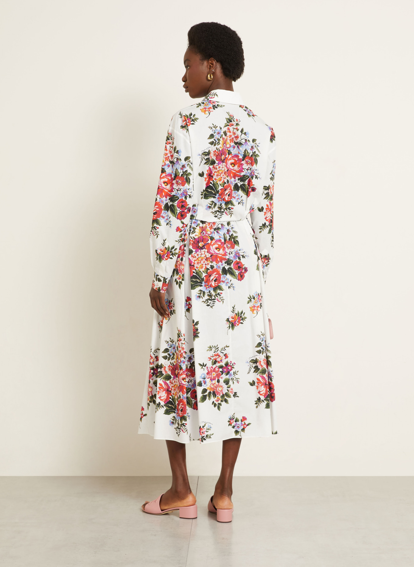 DOLCE & GABBANA jupe: BLANC / ROUGE / GROEN