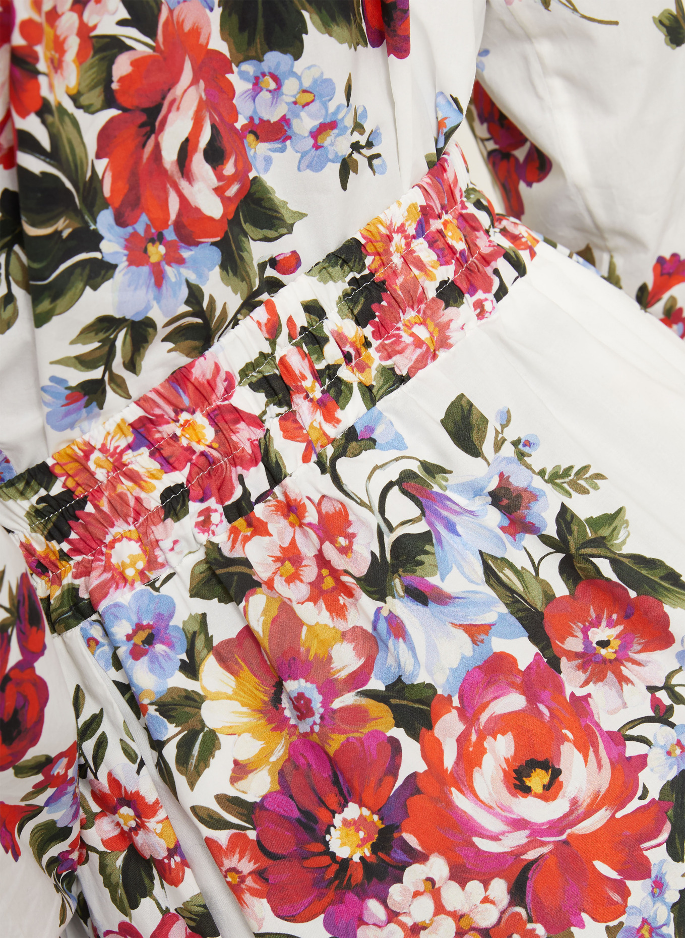 DOLCE & GABBANA jupe: BLANC / ROUGE / GROEN