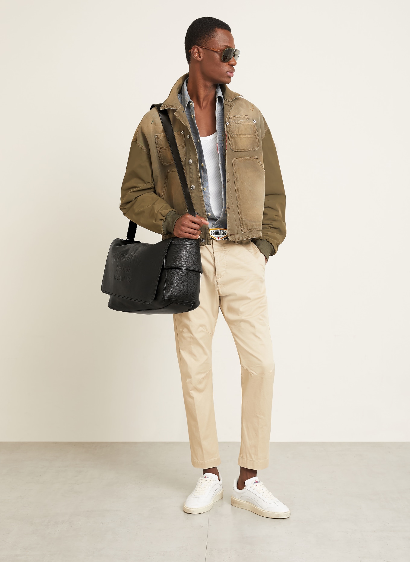 DSQUARED2 Umhängetasche: SCHWARZ