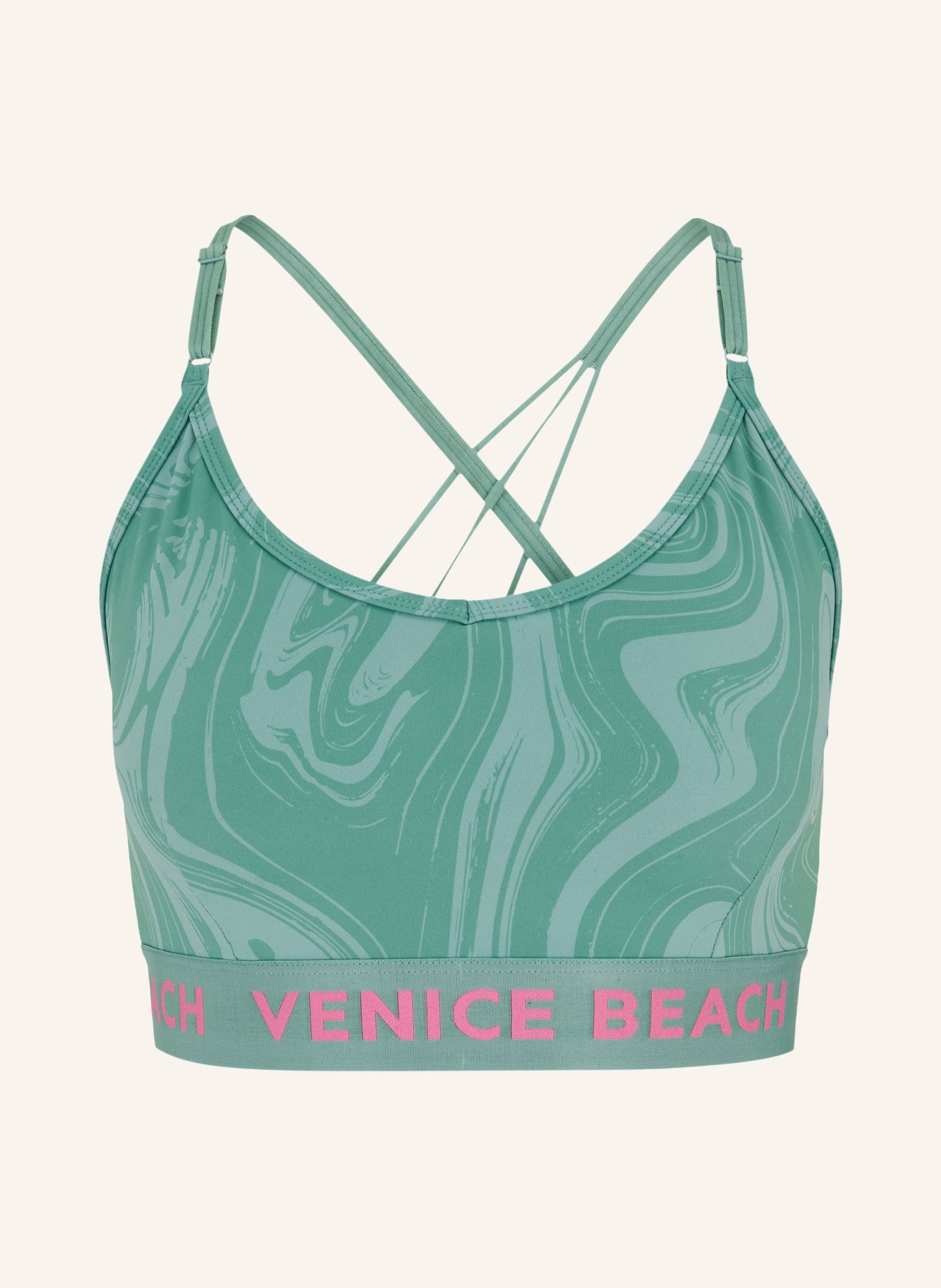 VENICE BEACH Sports bra VB OAKLEY: TEAL / PINK