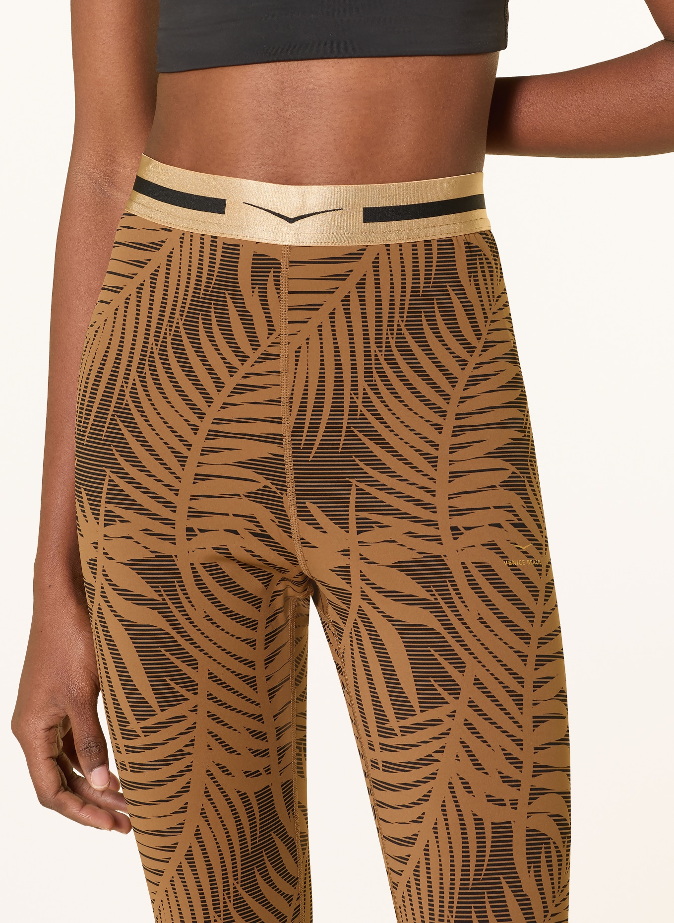 VENICE BEACH Legging KENDALL: COGNAC / ZWART