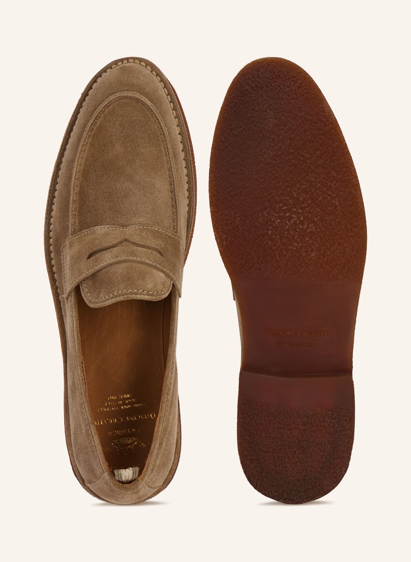 OFFICINE CREATIVE Mocassins OPERA SD FLEXI/001: TAUPE