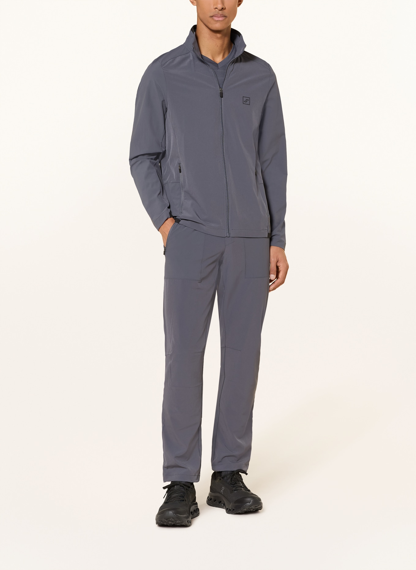 JOY sportswear Veste fonctionnelle TILAN en mélange de matières: GRIS FONCÉ