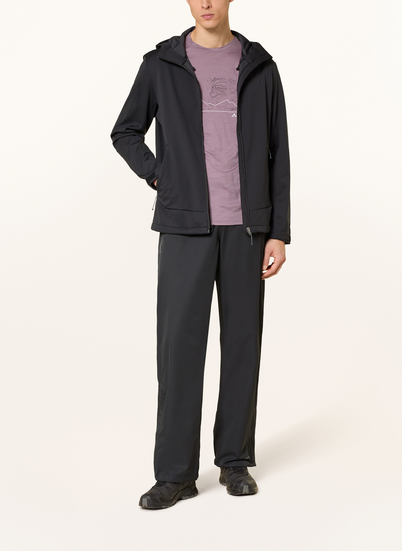 VAUDE Kurtka softshellowa EVERHIKE: CZARNY