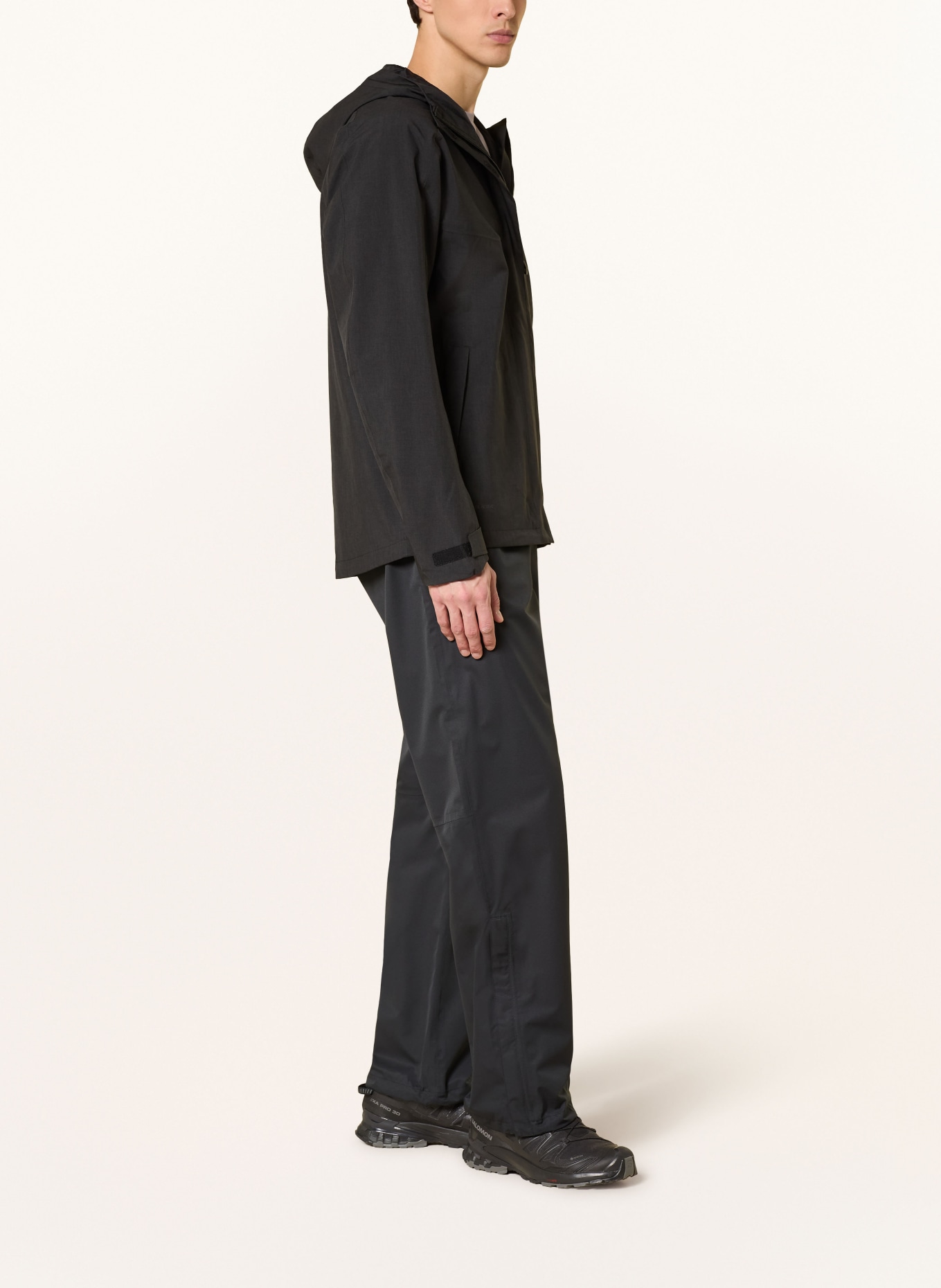 VAUDE ROSEMOOR II rain jacket: BLACK