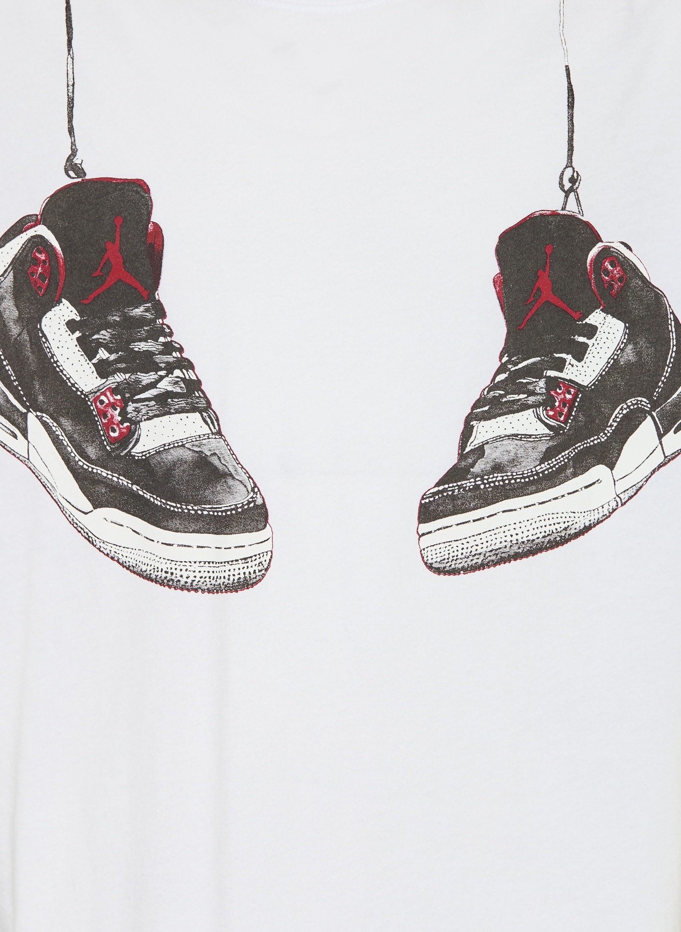 JORDAN T-Shirt AJ3 SHOE STRINGS: WEISS / SCHWARZ