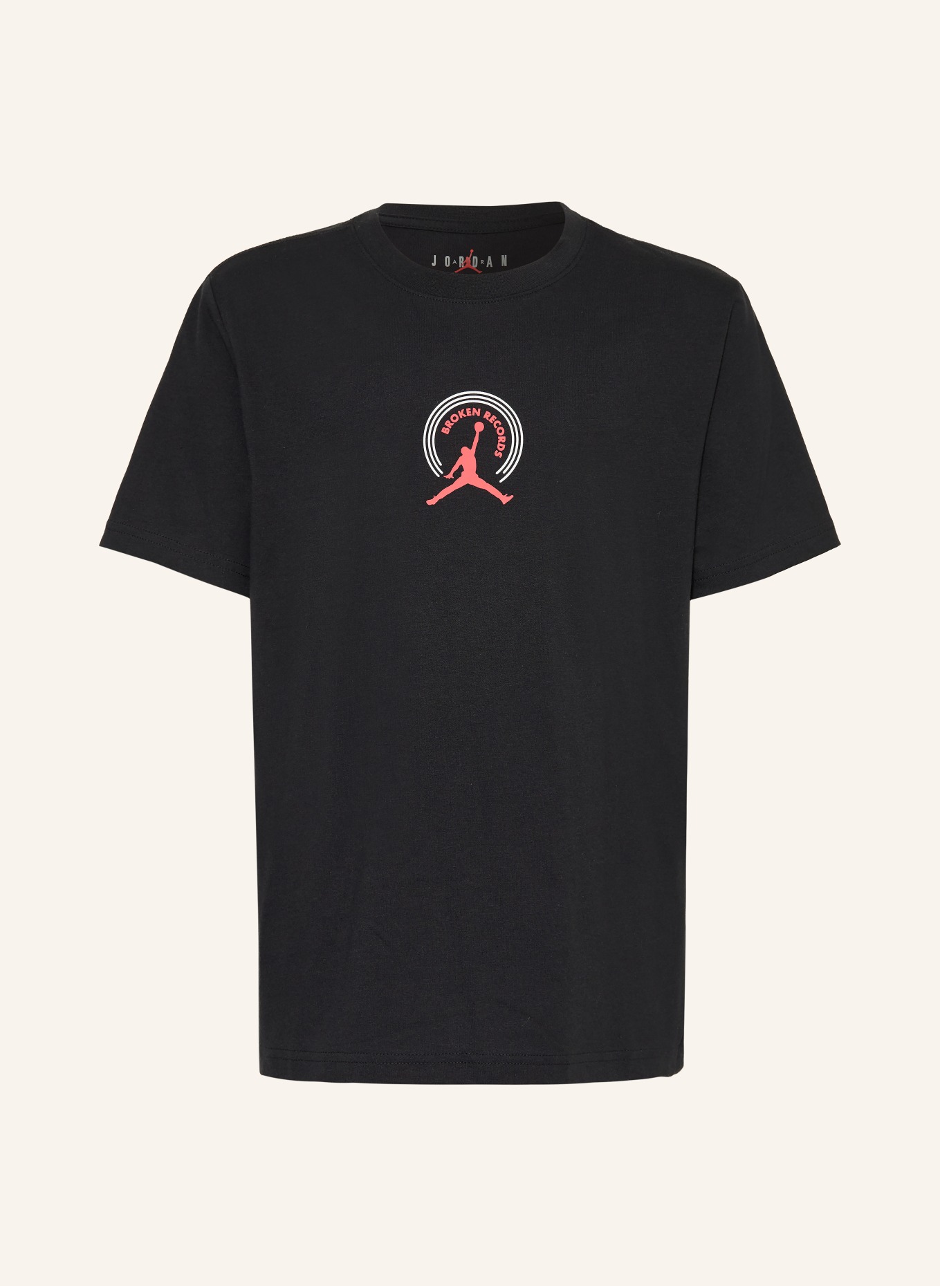 JORDAN Koszulka MJ BROKEN RECORDS: CZARNY / CZERWONY