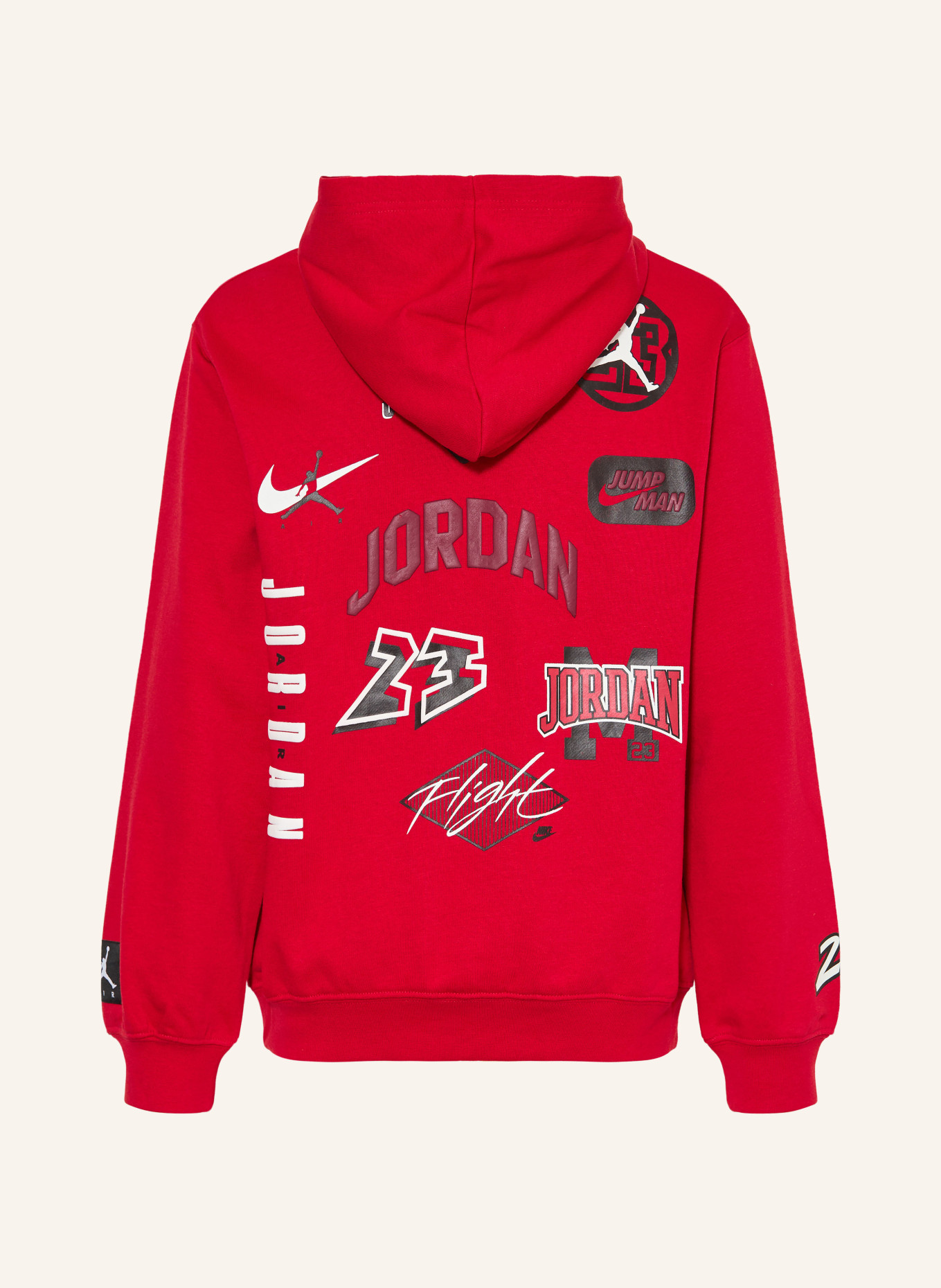 JORDAN Bluza z kapturem MJ DYNASTY: CIEMNOCZERWONY