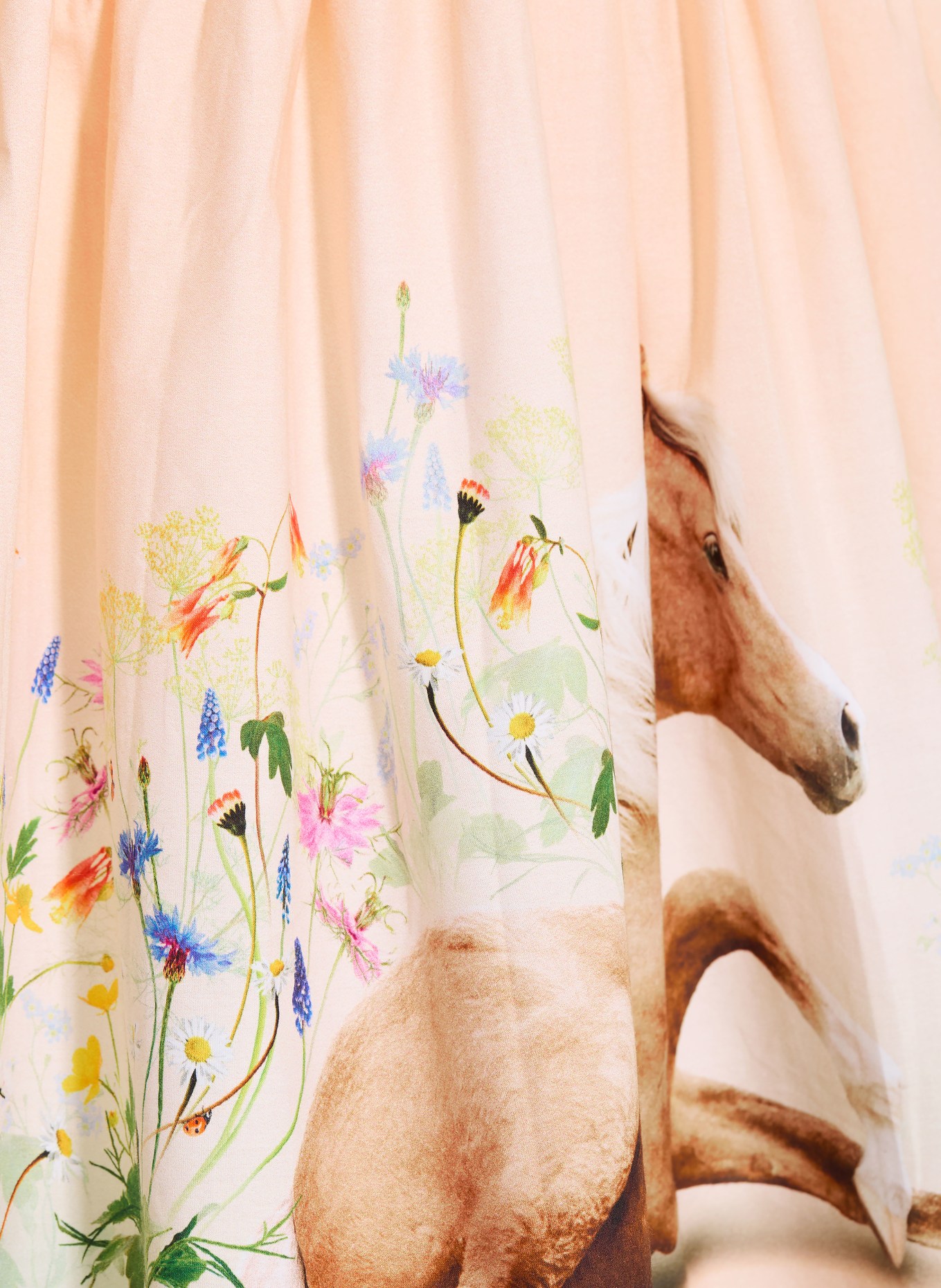 molo Kleid CISSA im Materialmix: HELLORANGE / BRAUN / GRÜN