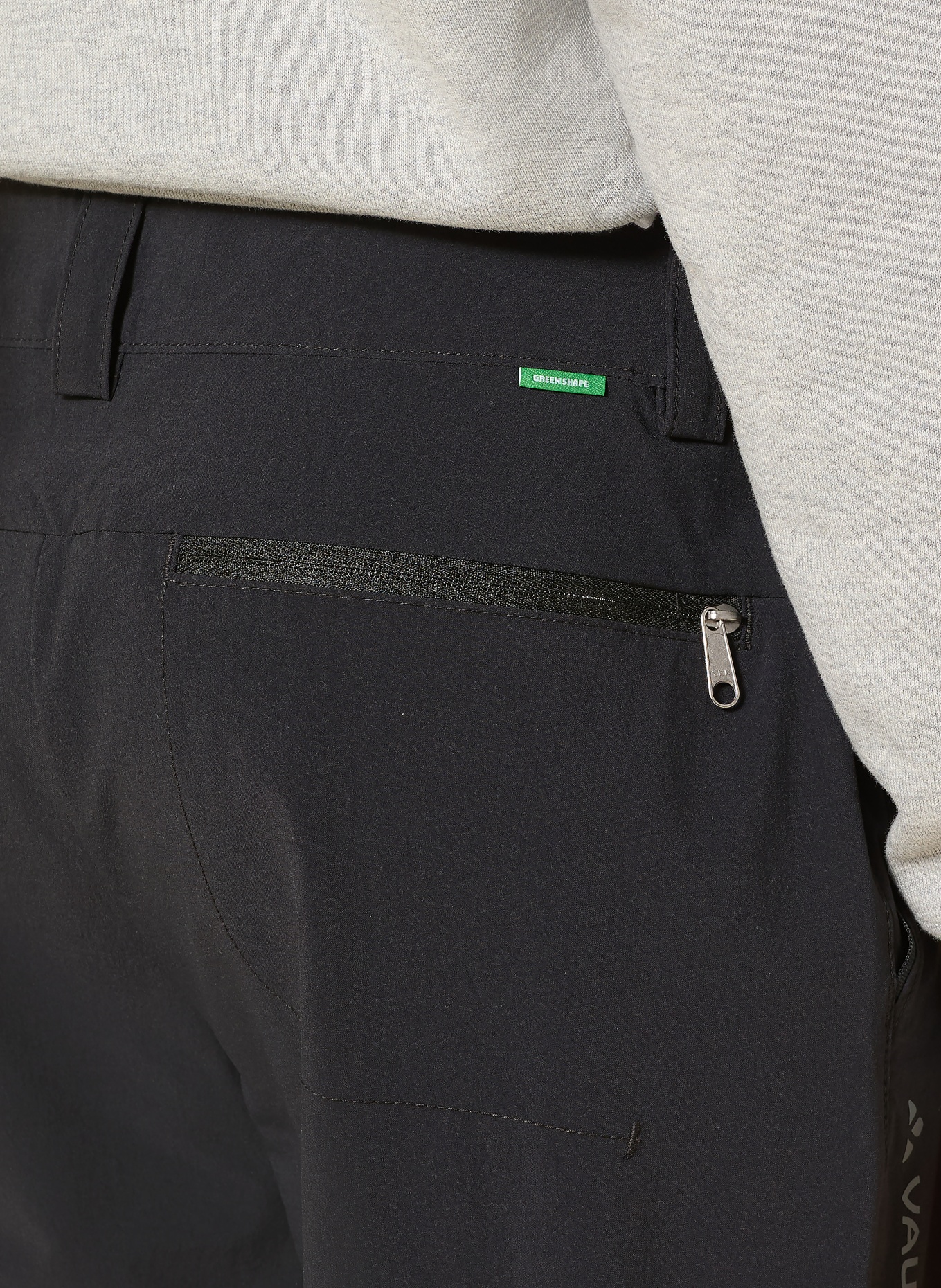 VAUDE Zipp-off-Hose FARLEY STRETCH CAPRI: SCHWARZ