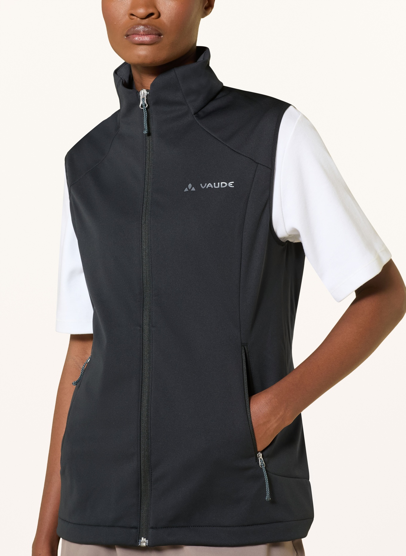 VAUDE EVERHIKE softshell vest: BLACK