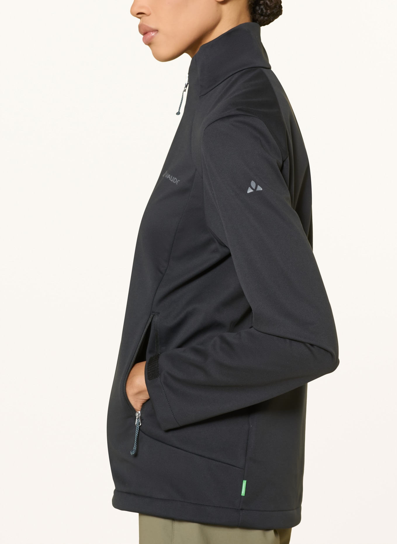 VAUDE Softshell-jas EVERHIKE: ZWART