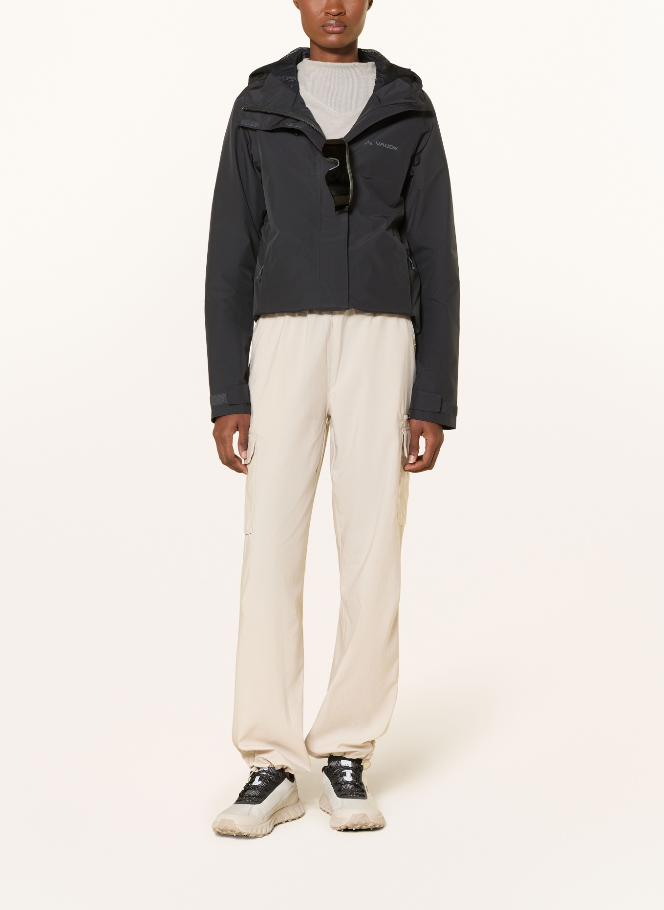 VAUDE Regenjas STRATHCONA: ZWART