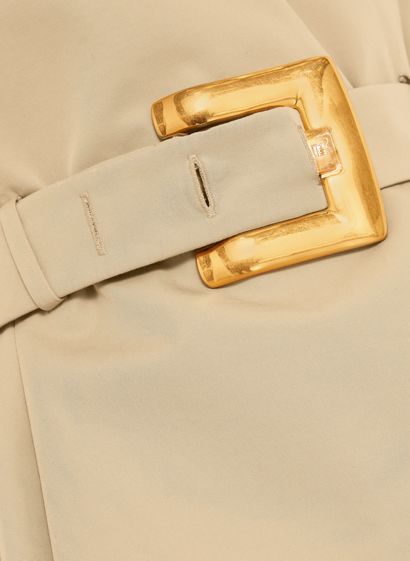 BALMAIN robe fourreau: BEIGE