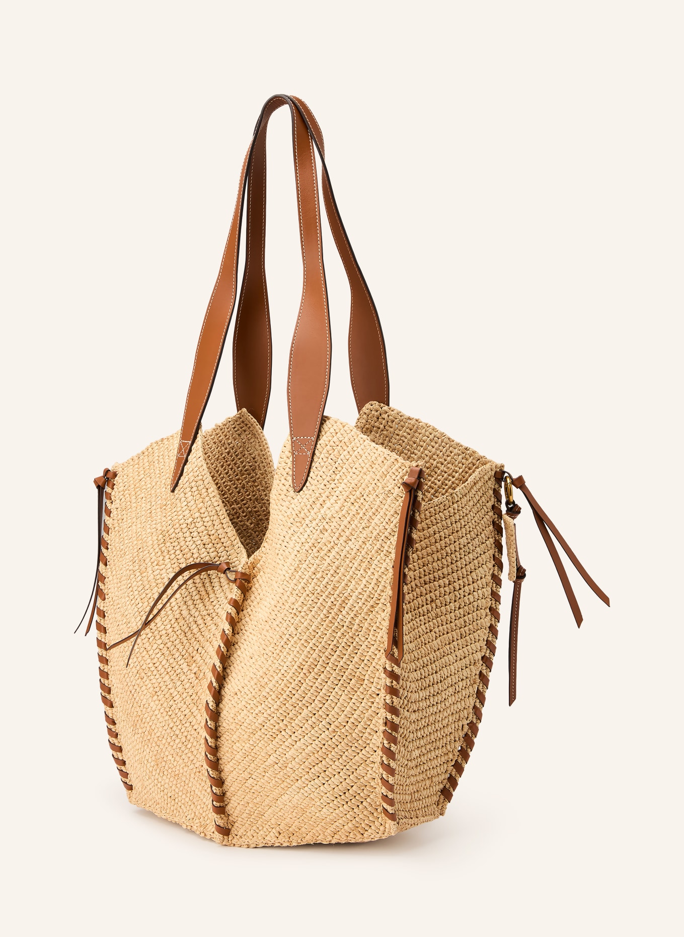 ISABEL MARANT Shopper TAMPA: BEIGE / GOUD / BRUIN
