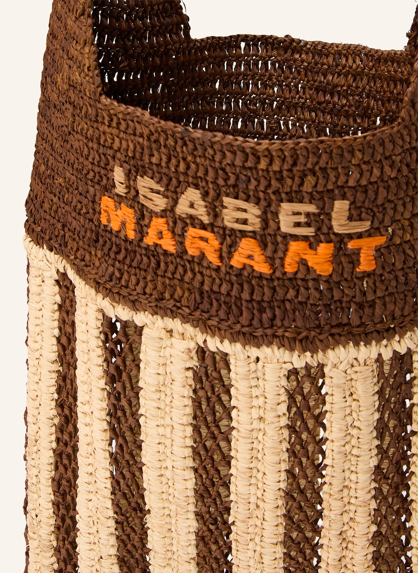 ISABEL MARANT Schoudertas PRAIA SMALL: BRUIN / BEIGE