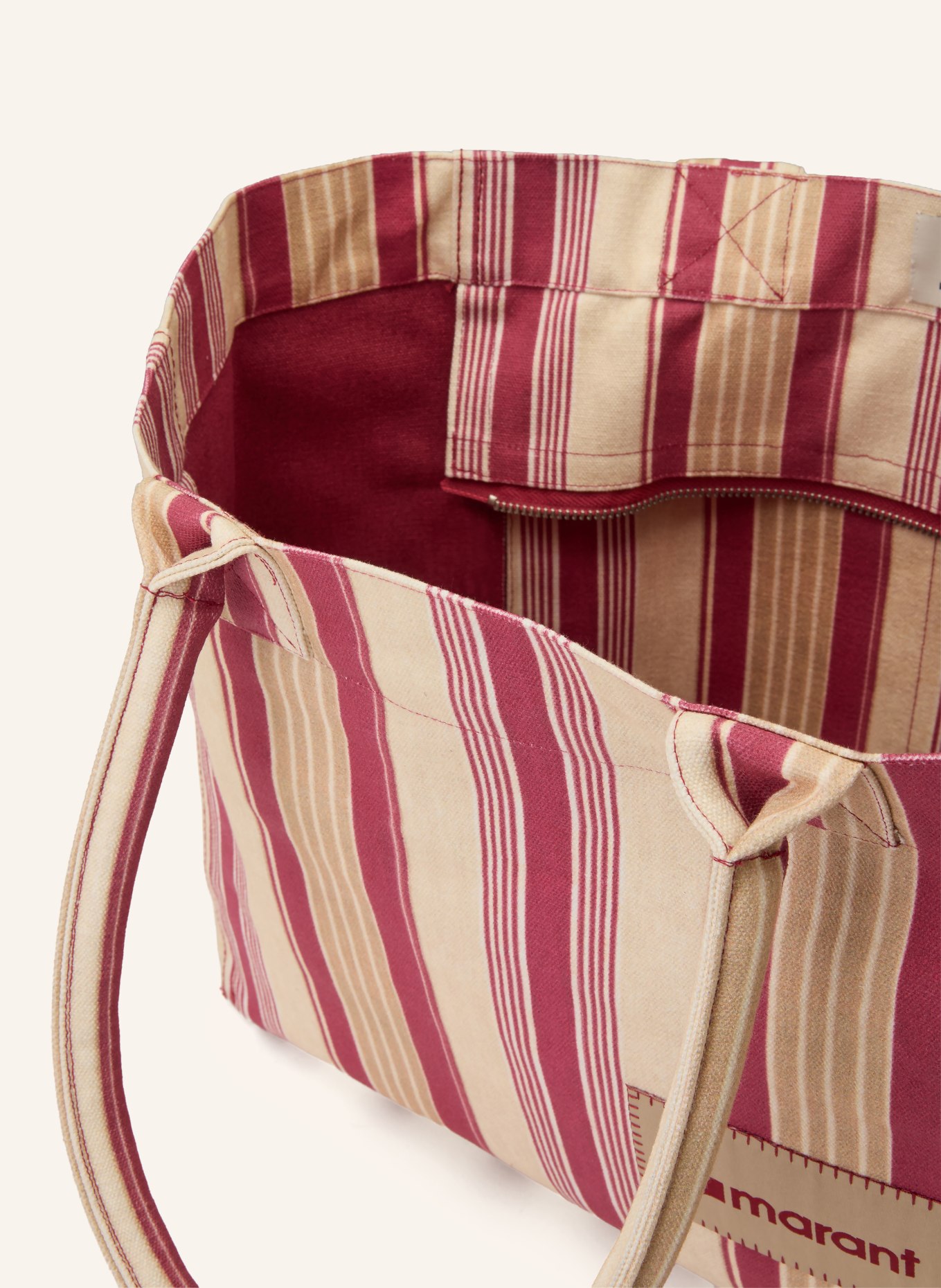 ISABEL MARANT Shopper YENKY: CRÈME / VIEUX ROSE / BEIGE