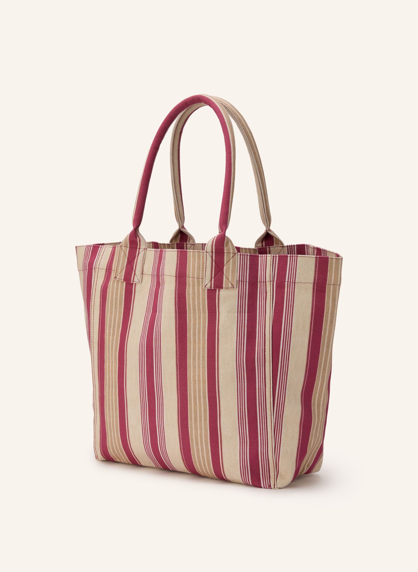 ISABEL MARANT Shopper YENKY SMALL: BEIGE / VIEUX ROSE / CRÈME