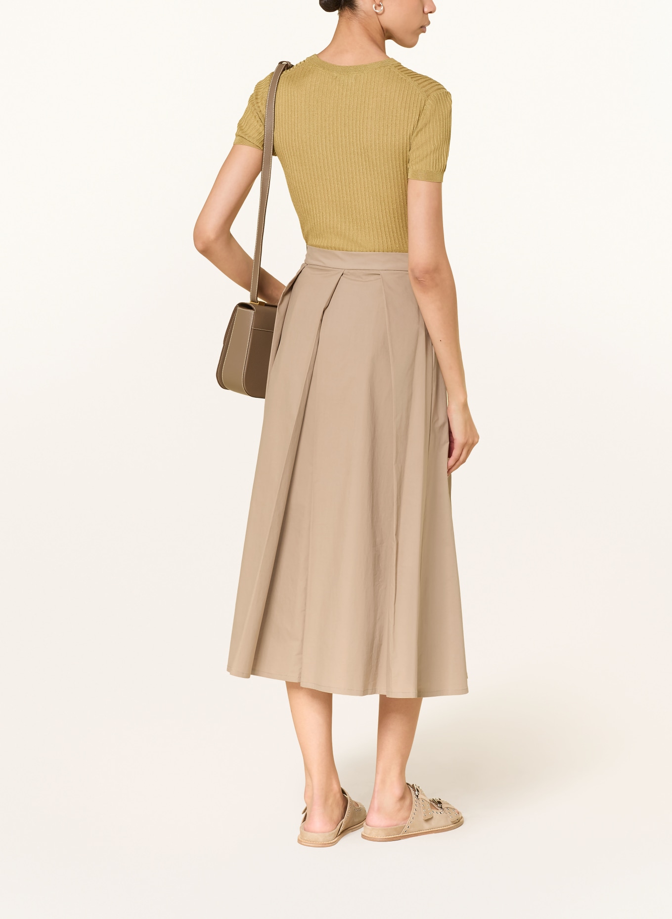 EMPORIO ARMANI Faltenrock: BEIGE