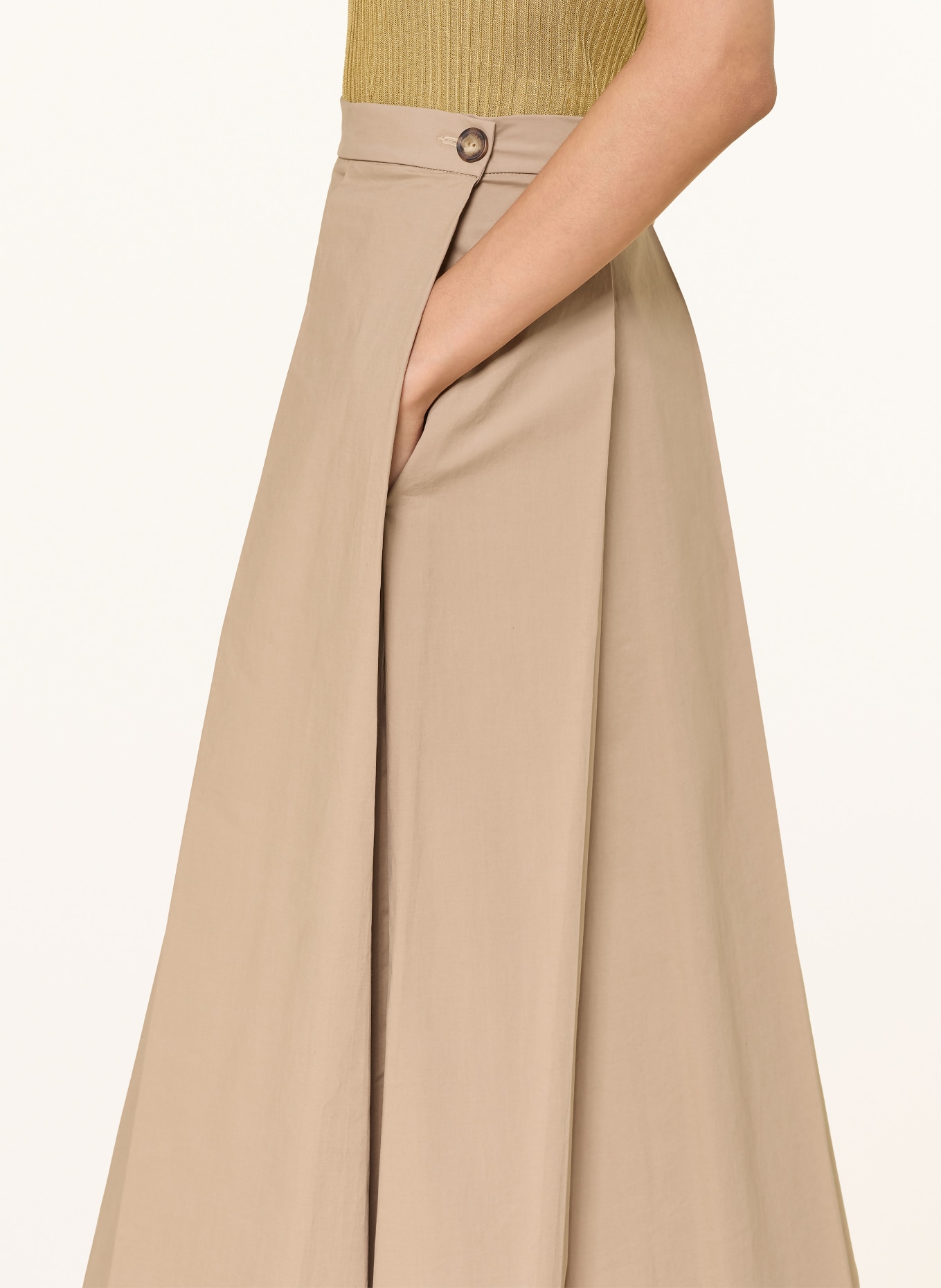 EMPORIO ARMANI Faltenrock: BEIGE