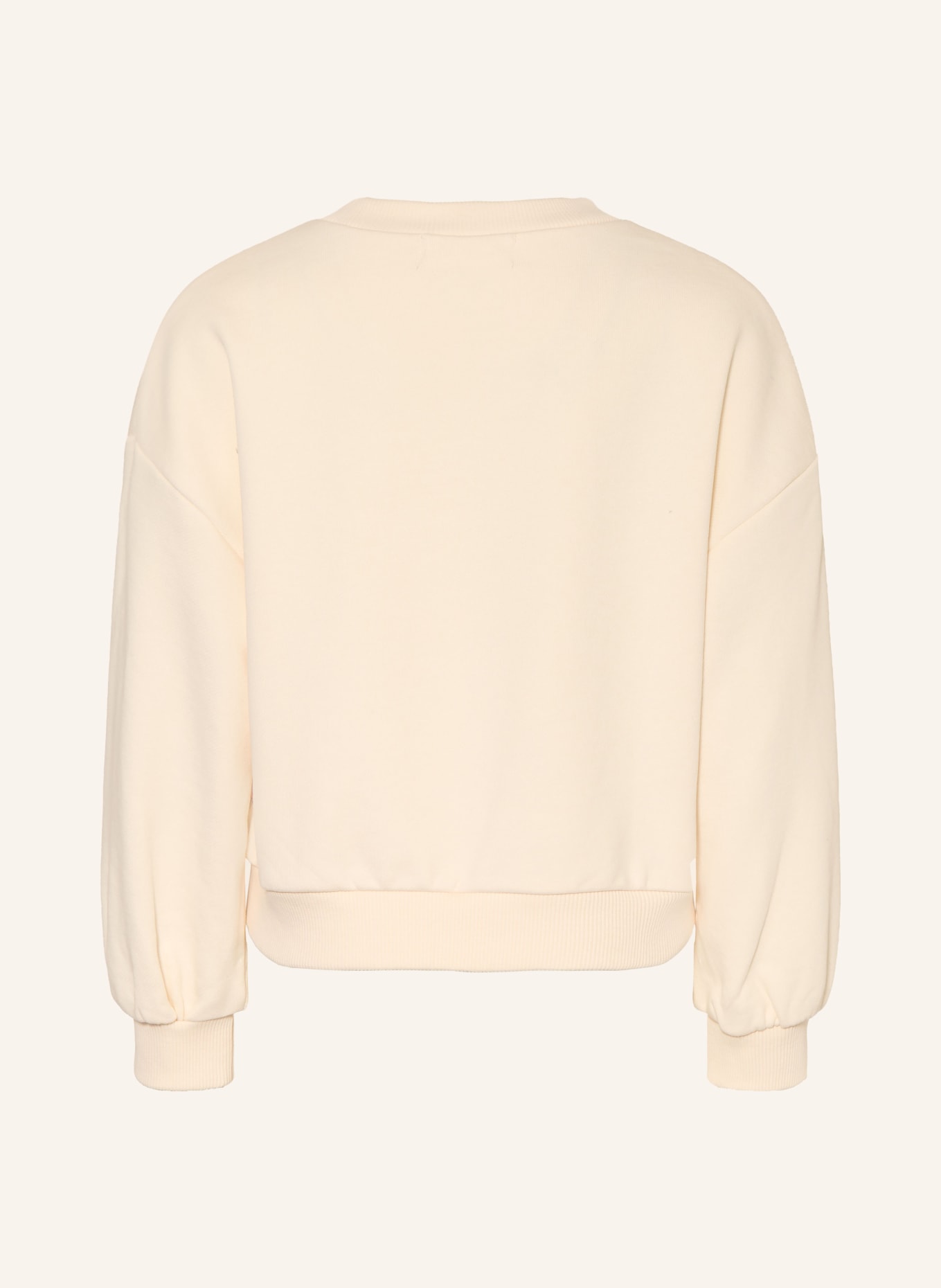 Billieblush Sweat-shirt à paillettes: CRÈME / ROSE FLUO / VERT CLAIR