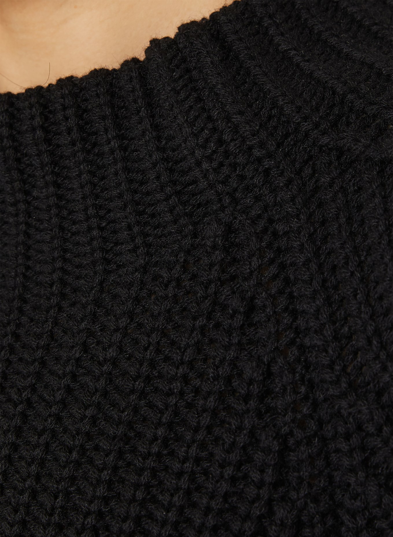 IRIS von ARNIM Cashmere-Pullover FALLOU mit 3/4-Arm: SCHWARZ