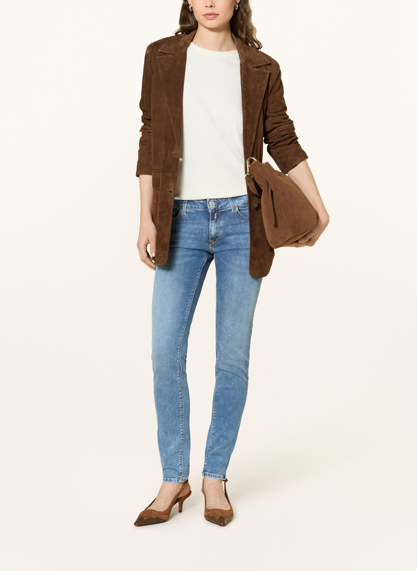 REPLAY Skinny jeans NEW LUZ: 009 MEDIUM BLUE