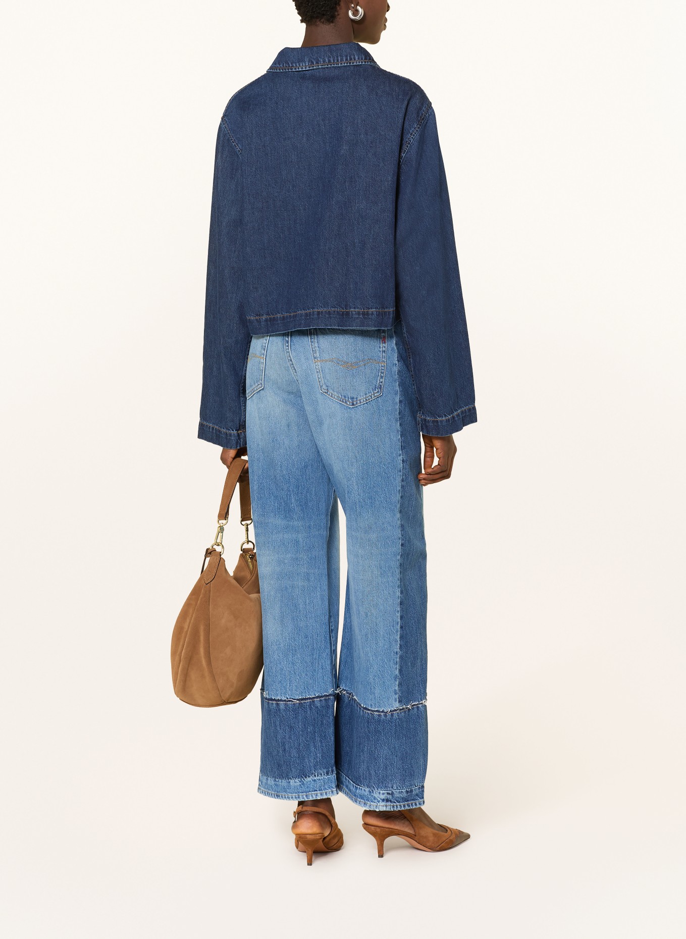 REPLAY Jean à jambes larges IDALYA: 009 MEDIUM BLUE