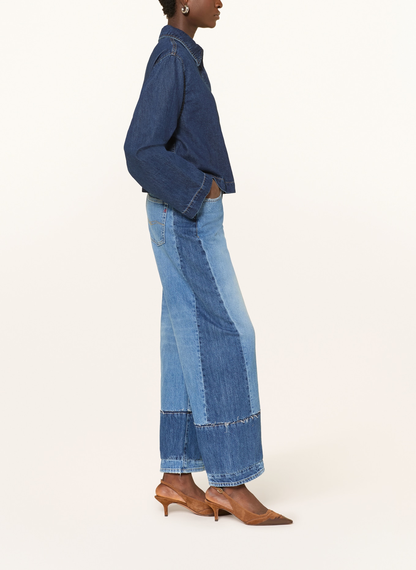 REPLAY Jean à jambes larges IDALYA: 009 MEDIUM BLUE