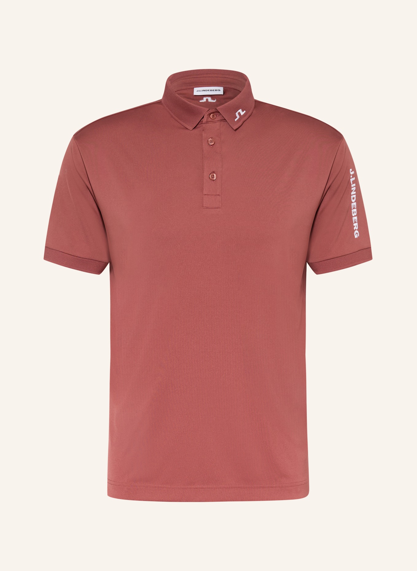 J.LINDEBERG Functional polo shirt: DARK RED