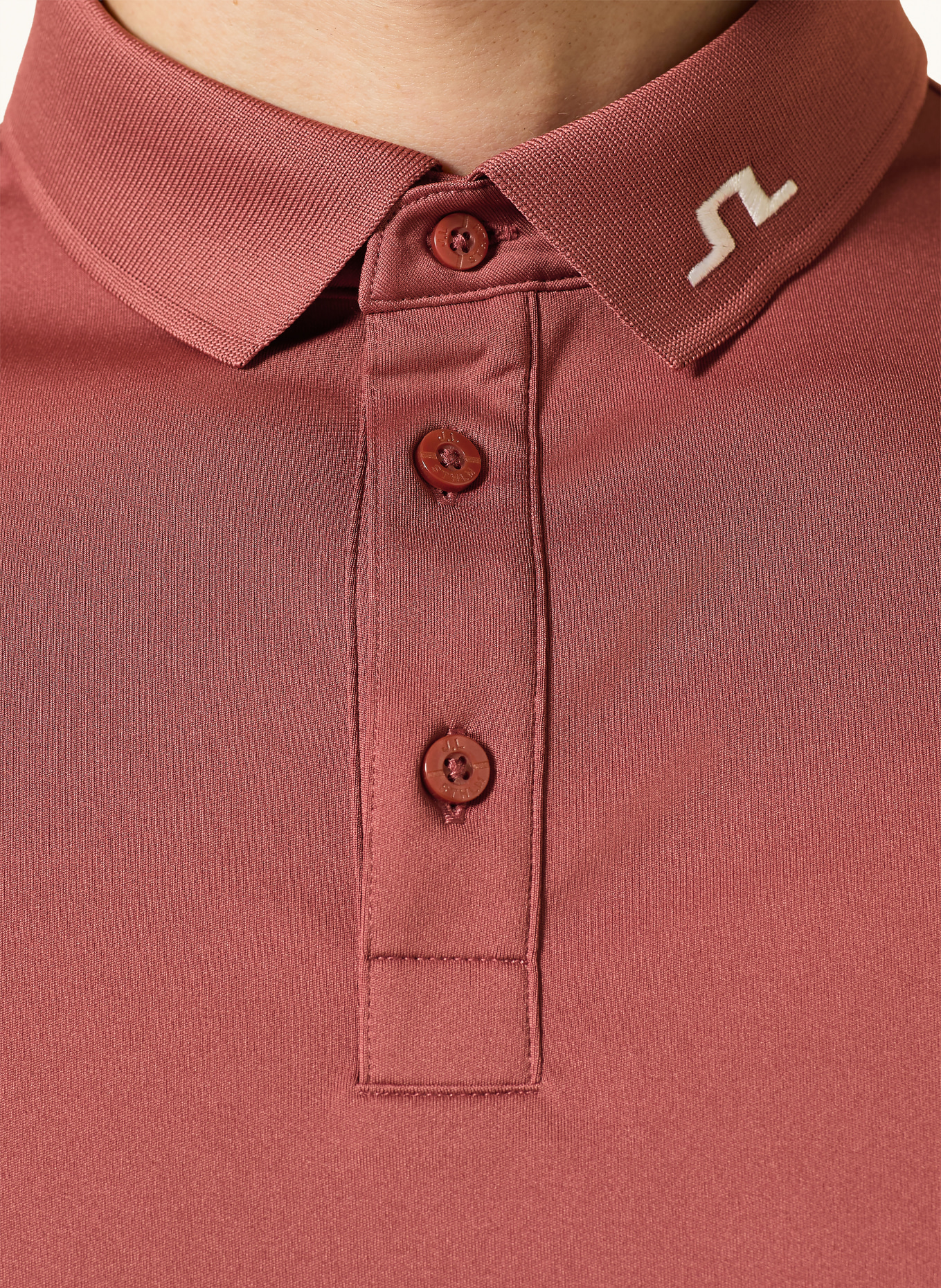 J.LINDEBERG Functional polo shirt: DARK RED
