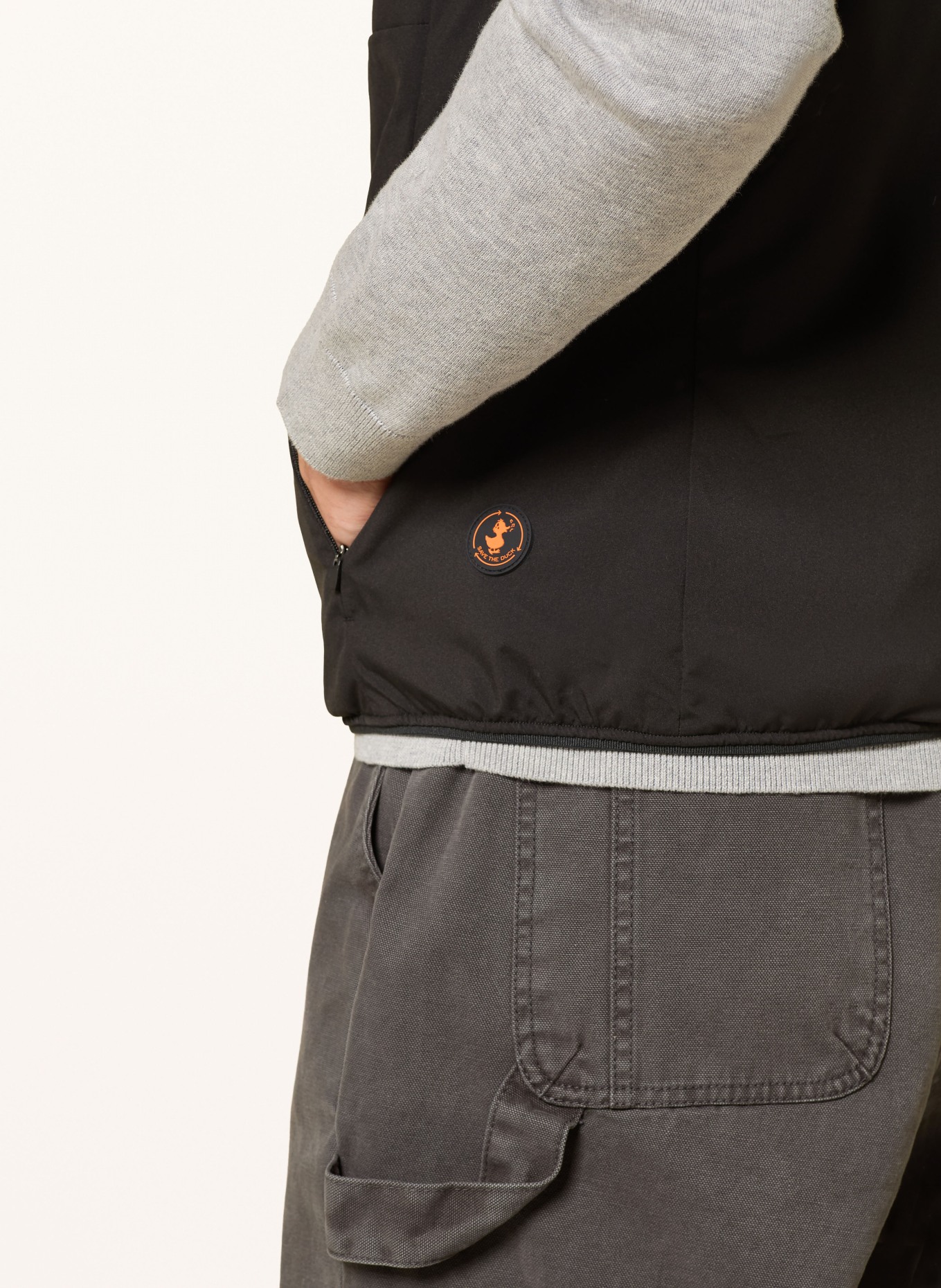 SAVE THE DUCK JOE vest: BLACK