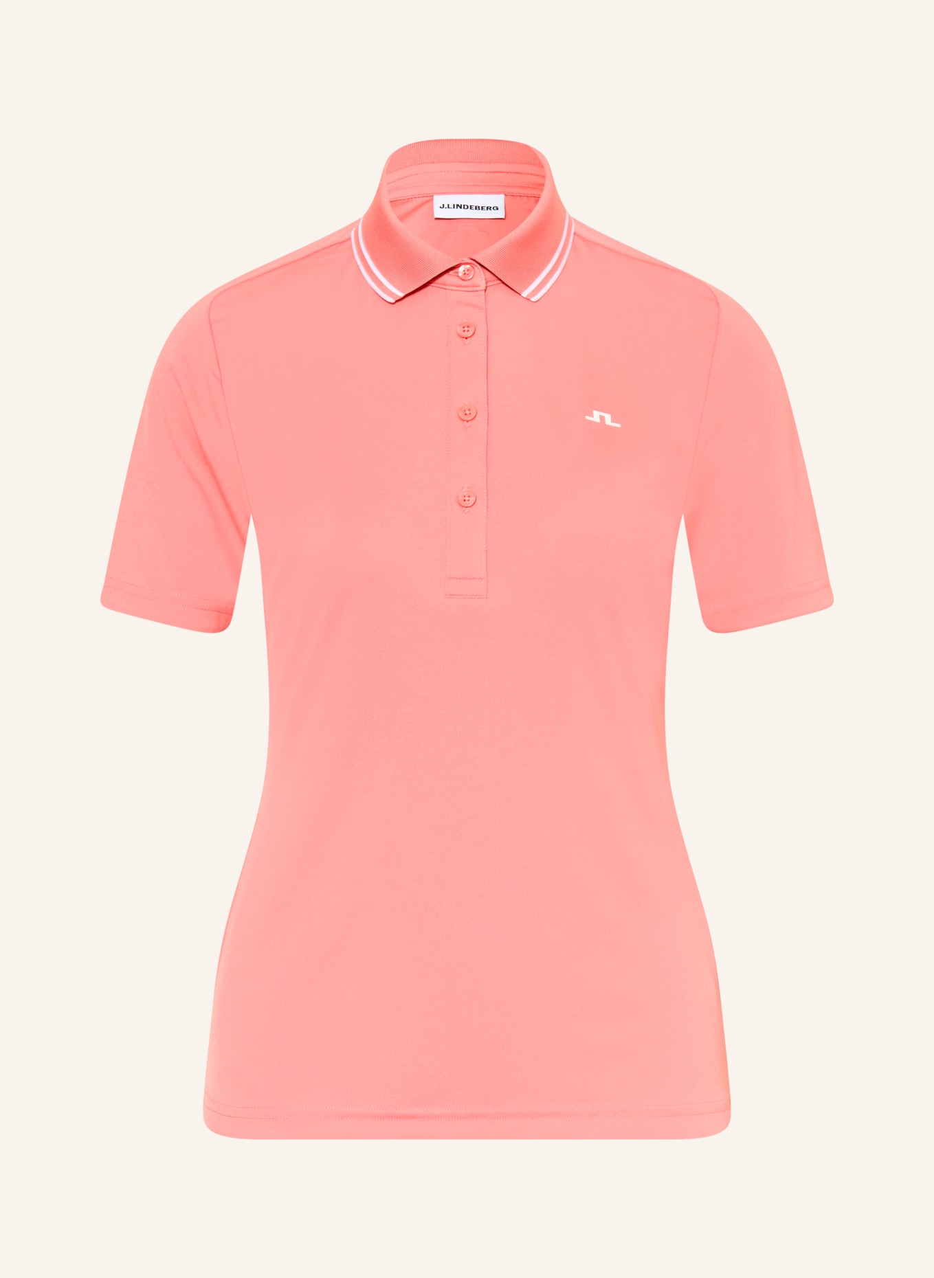 J.LINDEBERG Functional polo shirt: LIGHT RED