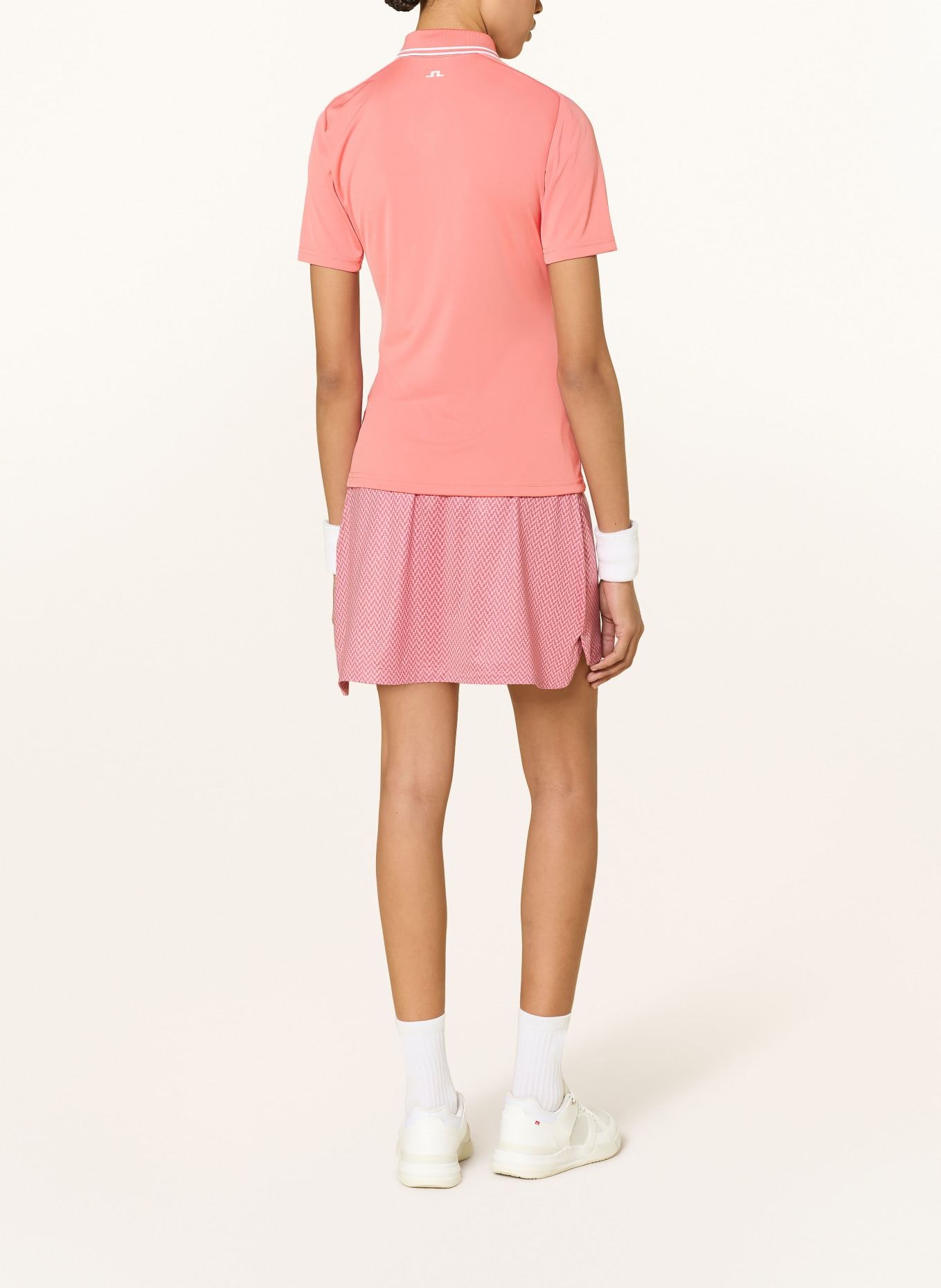 J.LINDEBERG Functional polo shirt: LIGHT RED