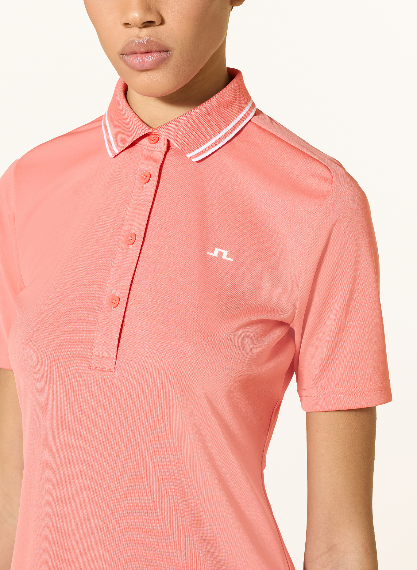 J.LINDEBERG Functional polo shirt: LIGHT RED