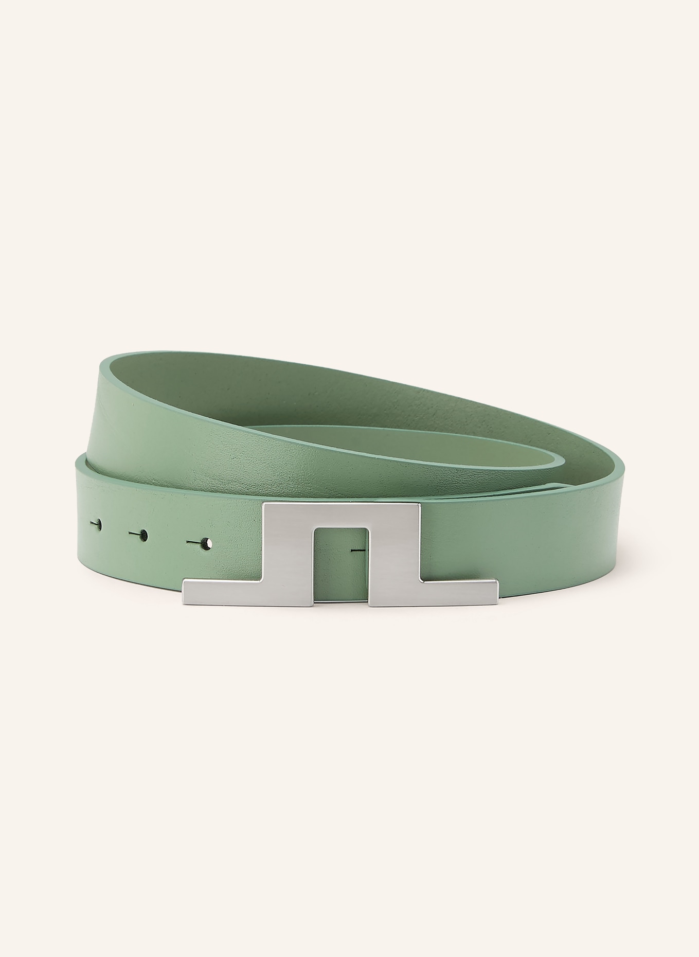 J.LINDEBERG ceinture en cuir: MENTHE / ARGENT