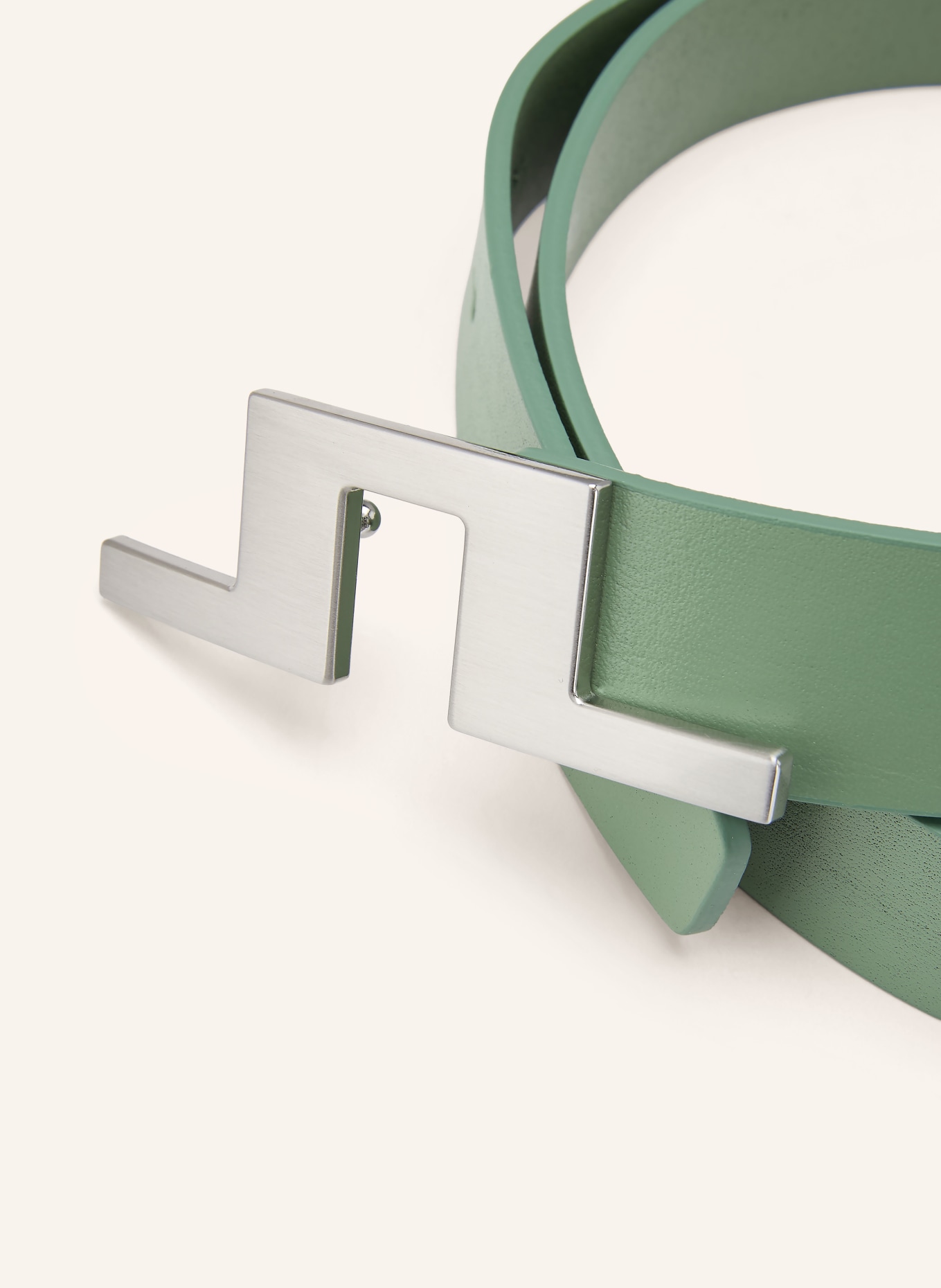 J.LINDEBERG ceinture en cuir: MENTHE / ARGENT