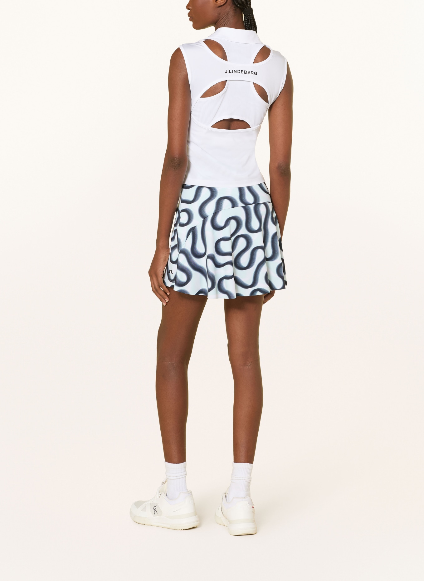 J.LINDEBERG Tennisrock: HELLBLAU / DUNKELBLAU