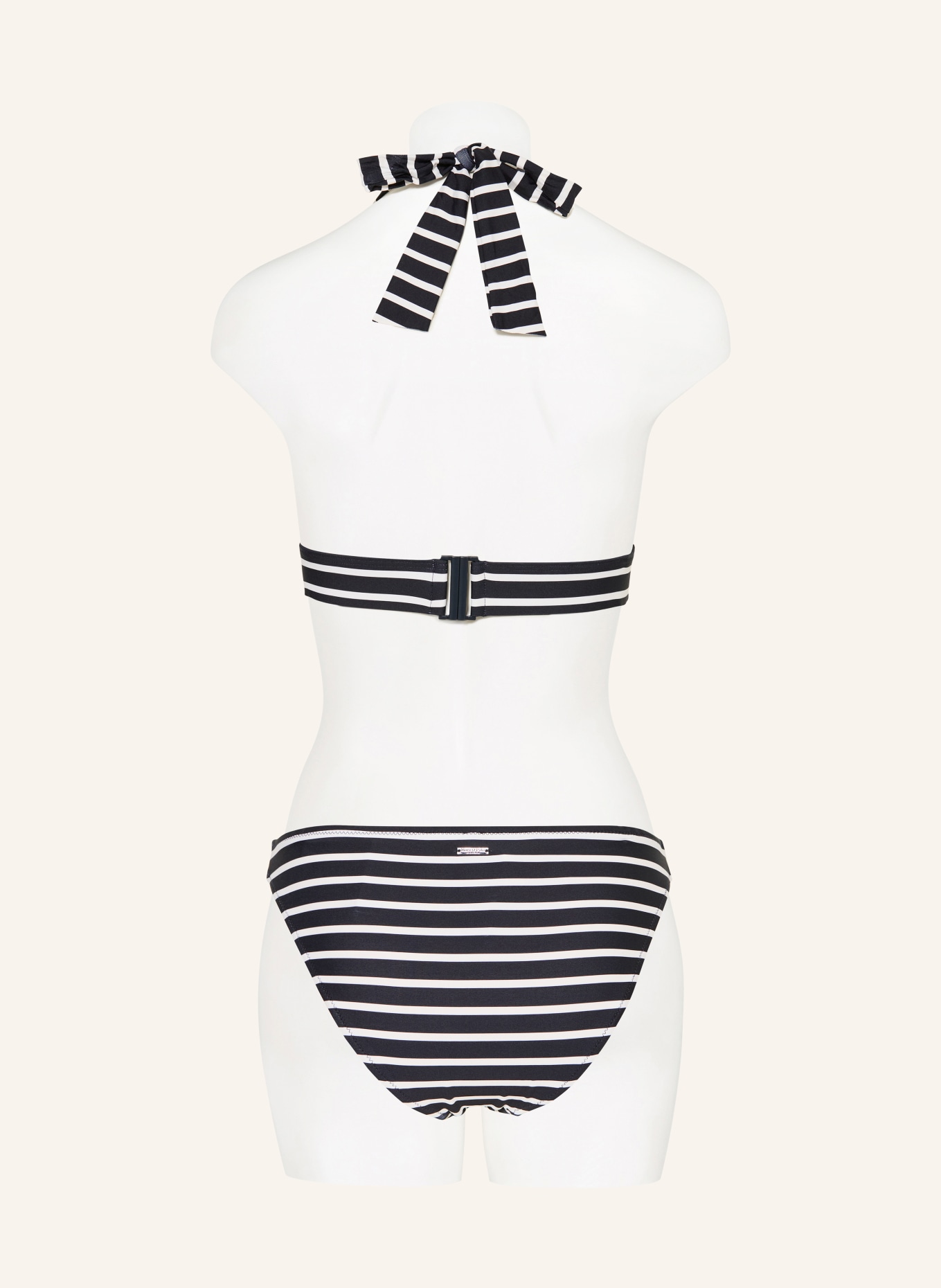 Marc O'Polo Bikinitop met halternek: DONKERBLAUW / WIT