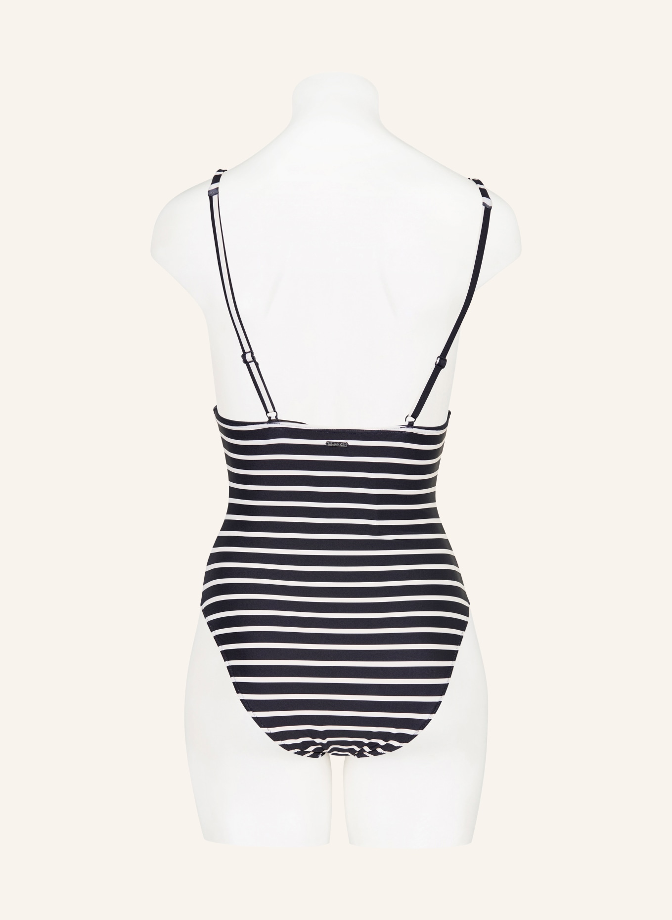 Marc O'Polo Badeanzug: DUNKELBLAU / WEISS