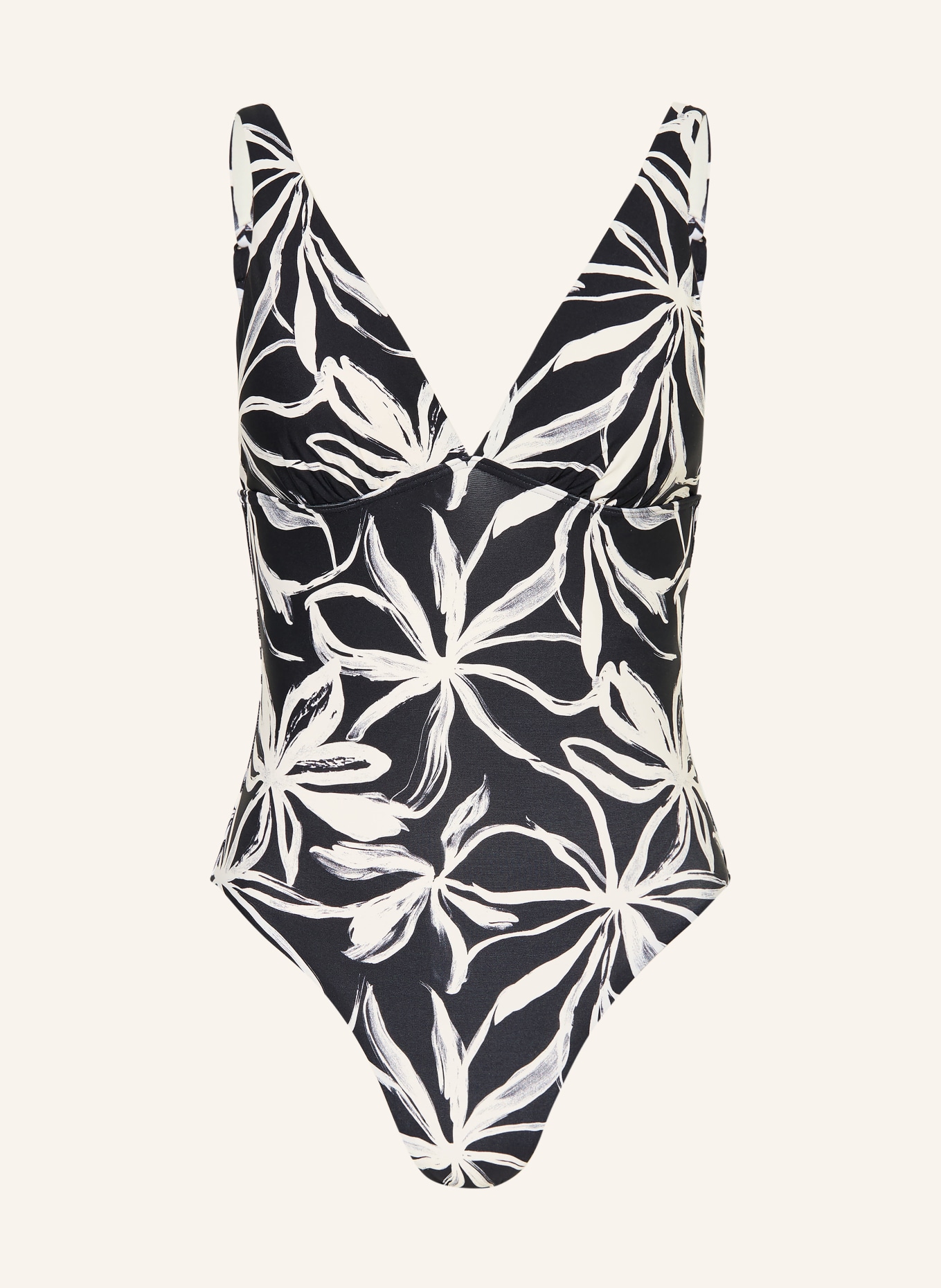 Marc O'Polo Badeanzug: SCHWARZ / WEISS