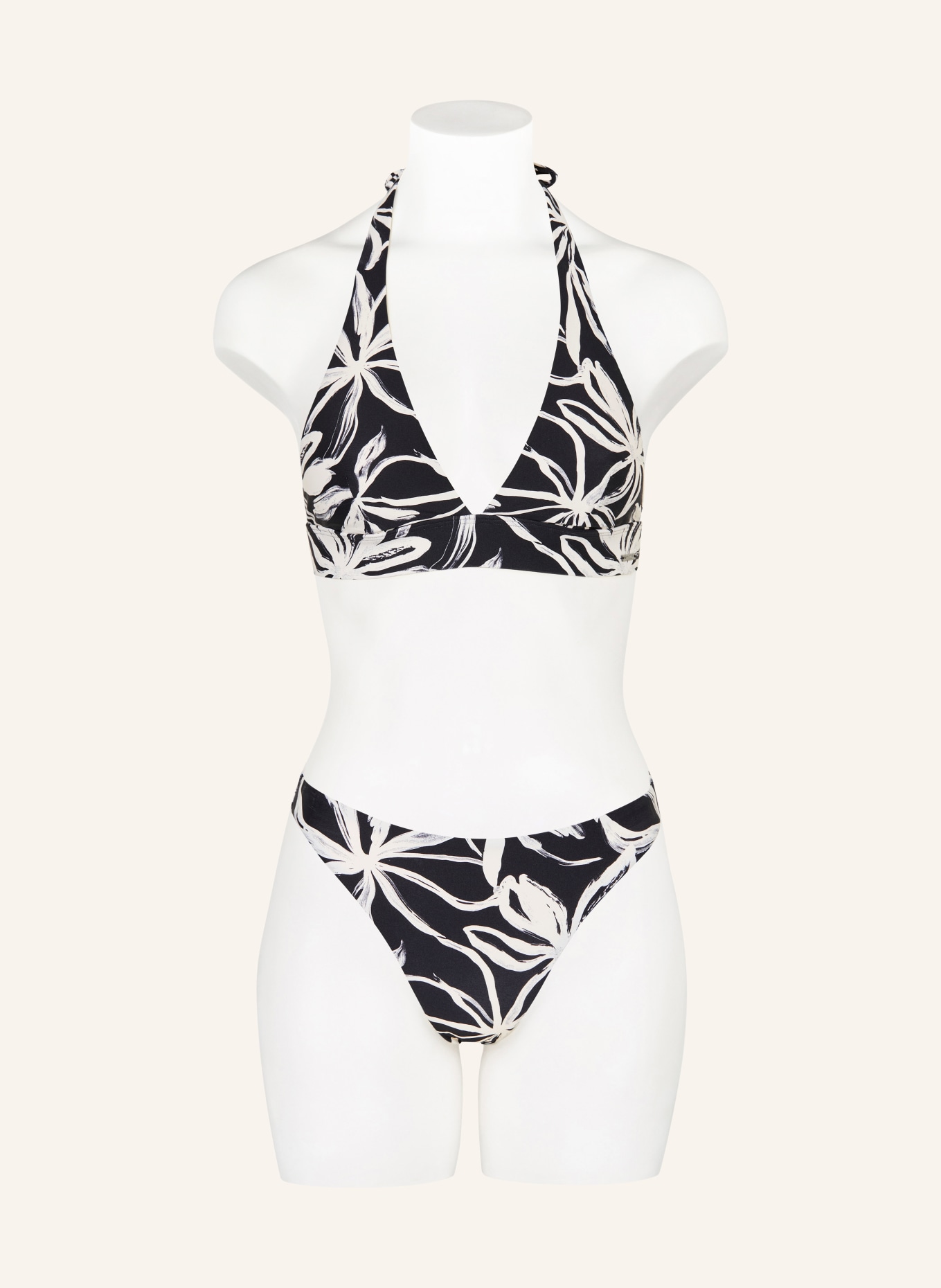 Marc O'Polo Eenvoudig bikinibroekje: ZWART / WIT