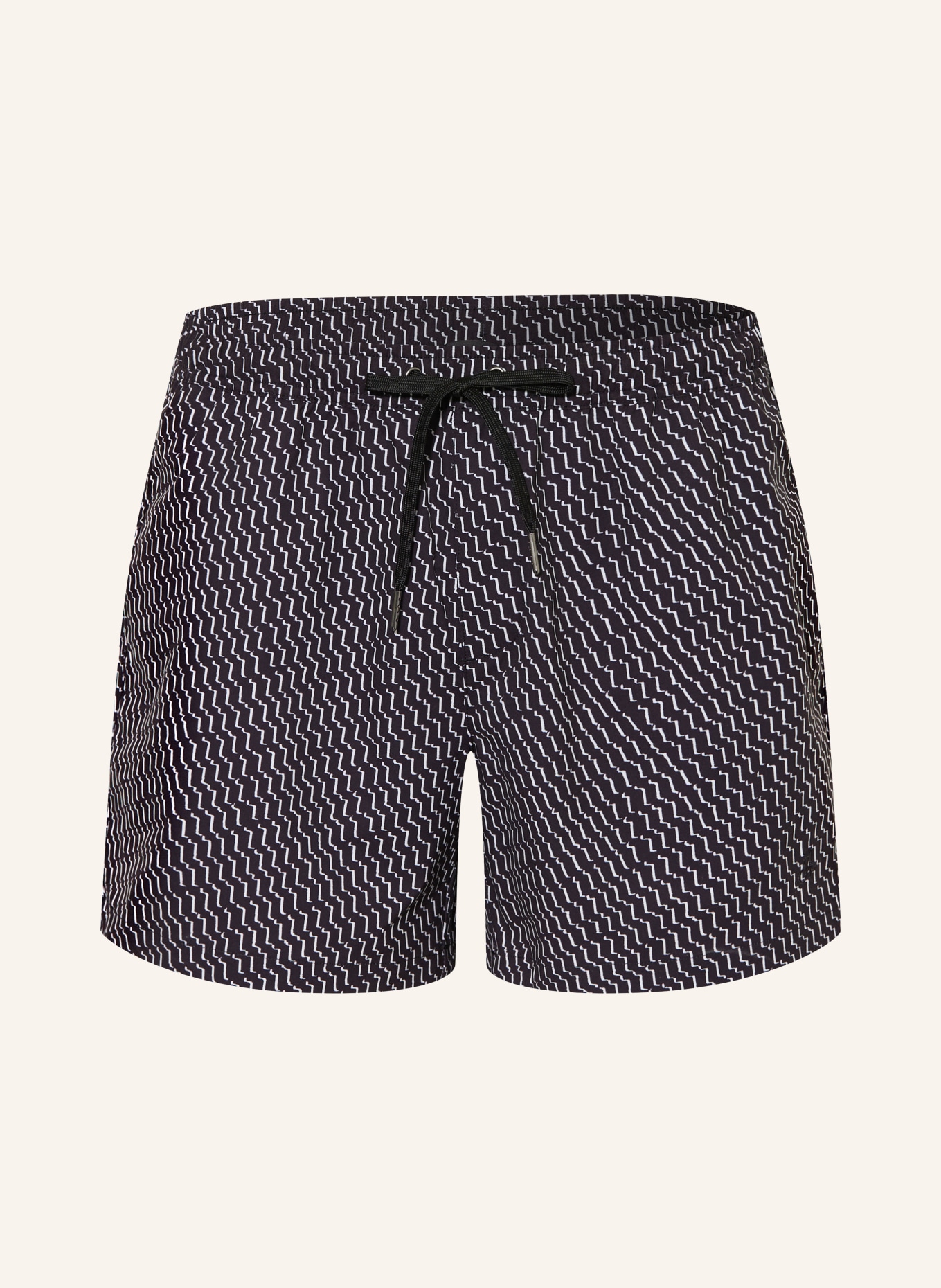 Marc O'Polo szorty kąpielowe: CZARNY / BIAŁY