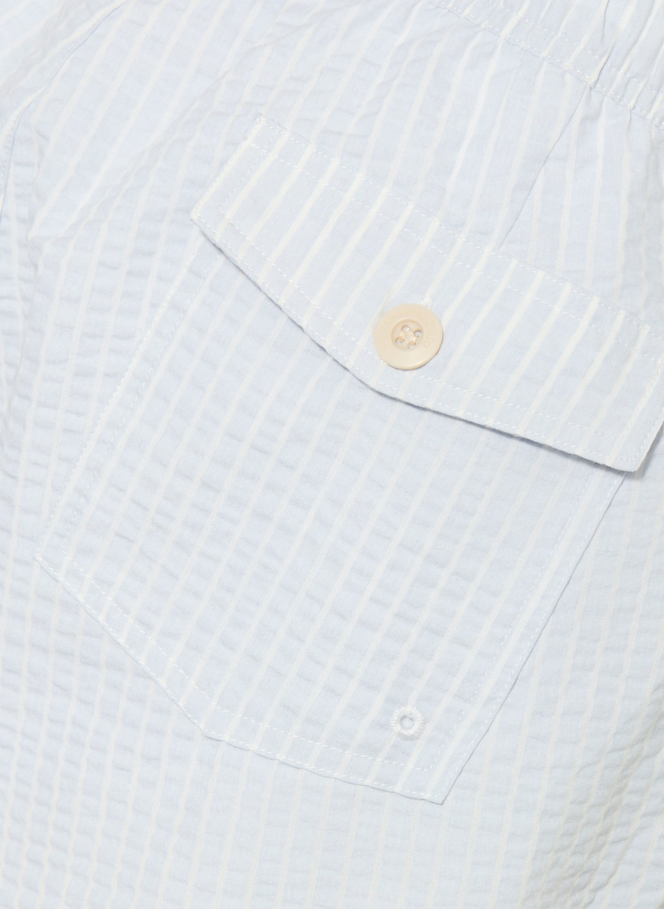 Marc O'Polo Badeshorts: HELLBLAU / WEISS