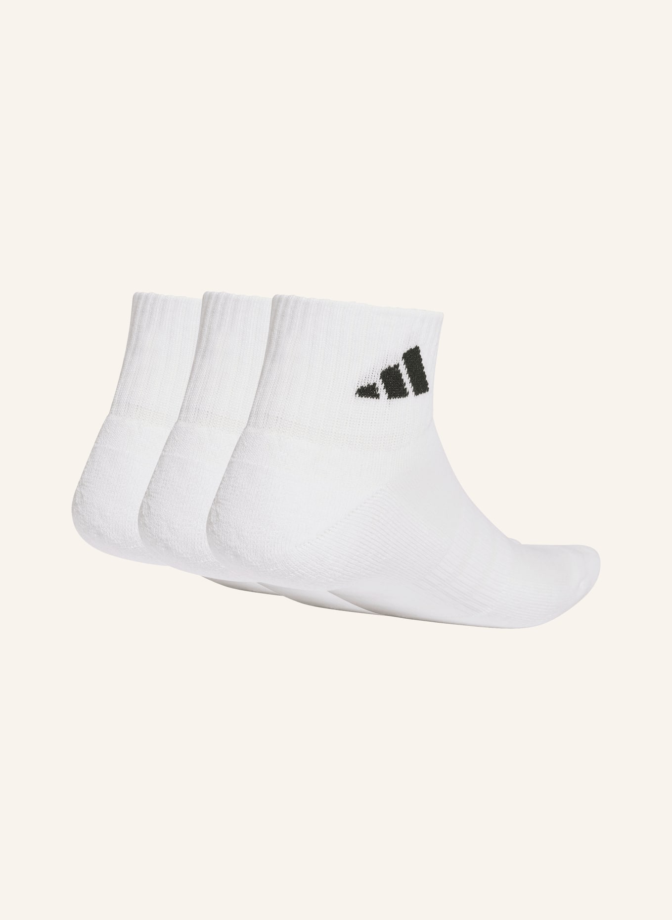 adidas 3er-Pack Sportsocken CUSHIONED SPORTSWEAR ANKLE: WEISS / SCHWARZ