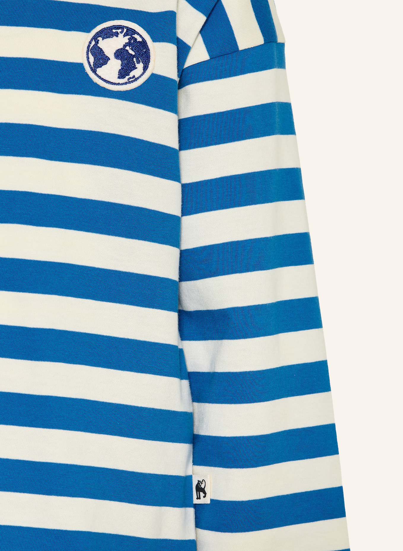 mini rodini Longsleeve: BLAU / WEISS