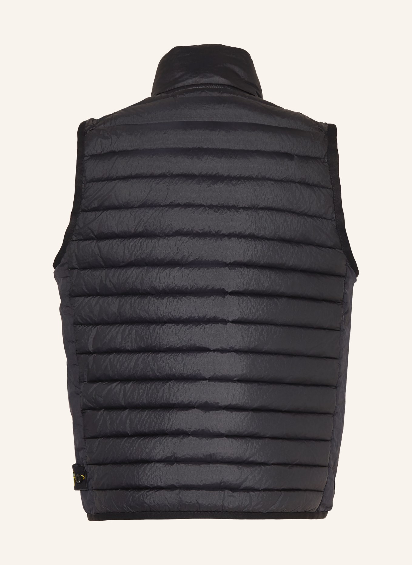 STONE ISLAND JUNIOR Lightweight down vest: DARK BLUE / YELLOW