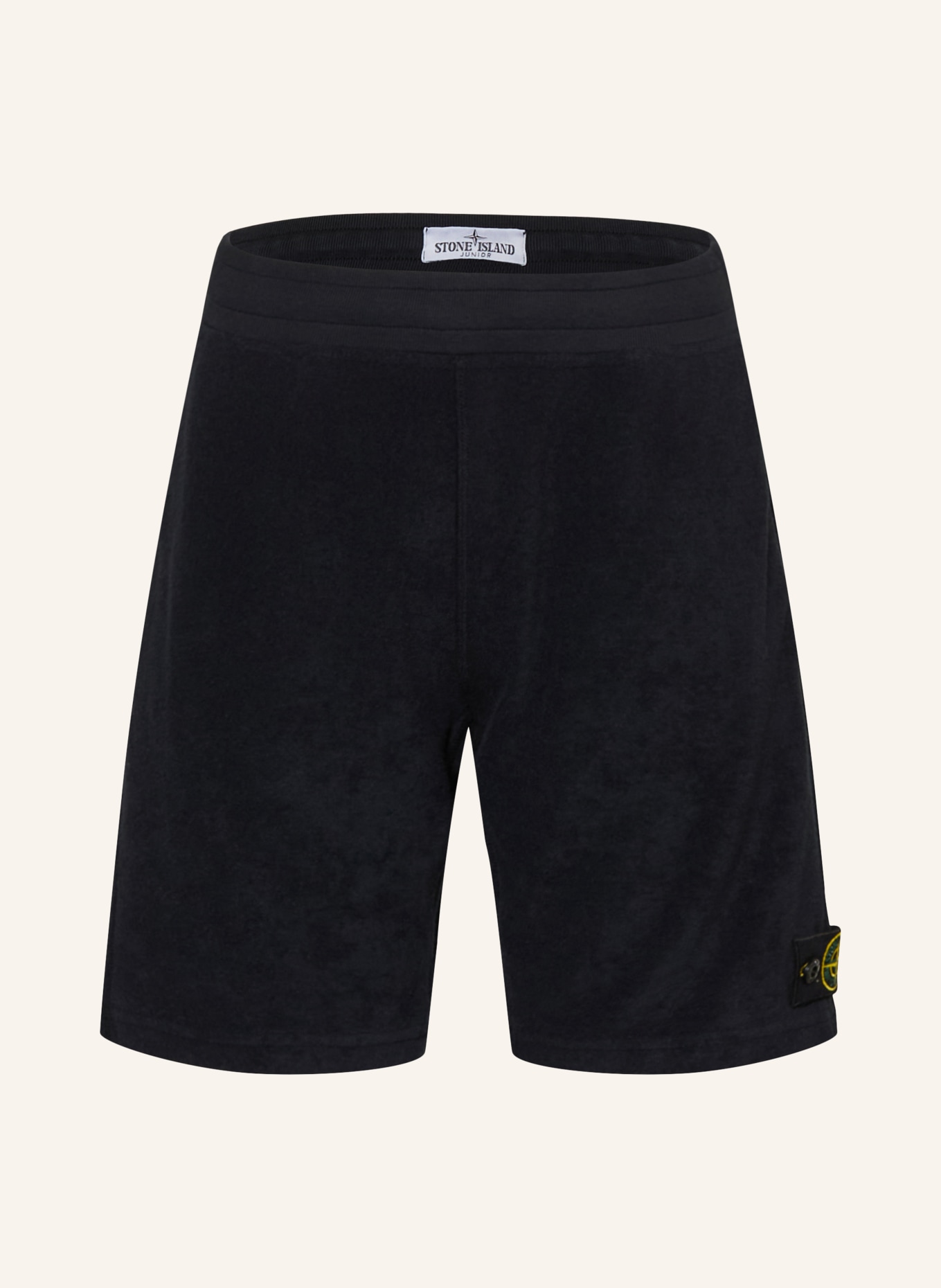 STONE ISLAND JUNIOR Badstofshorts: DONKERBLAUW