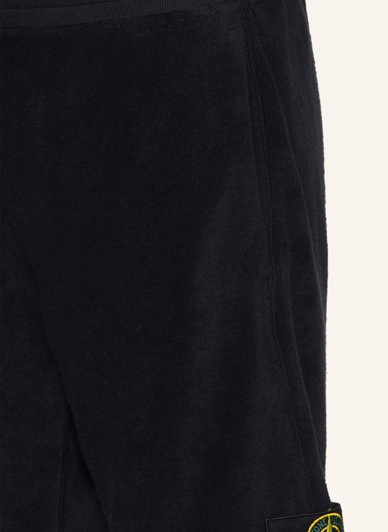 STONE ISLAND JUNIOR Badstofshorts: DONKERBLAUW